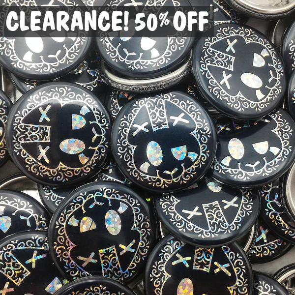 KiRAWRa Holofoil Logo Button Set