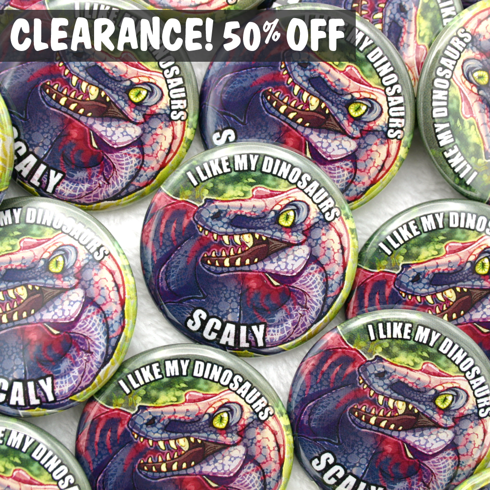 Scaly Dinosaurs Pinback Button