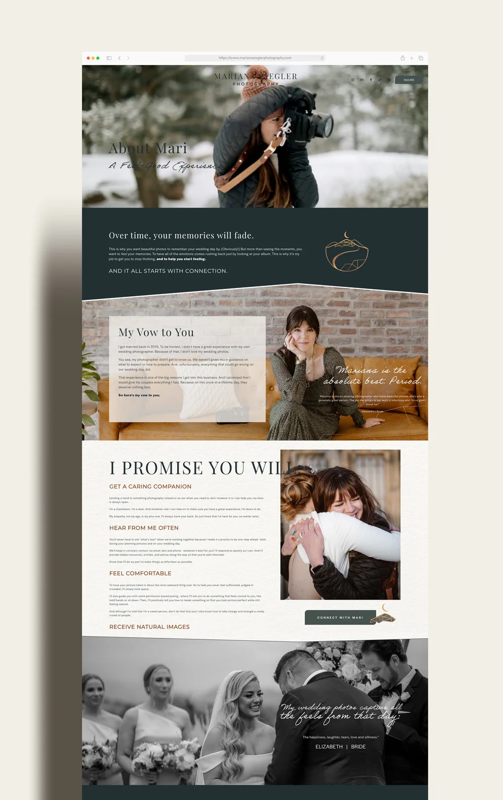 Website Feature Mariana Ziegler Photography — Finicky Fox Design