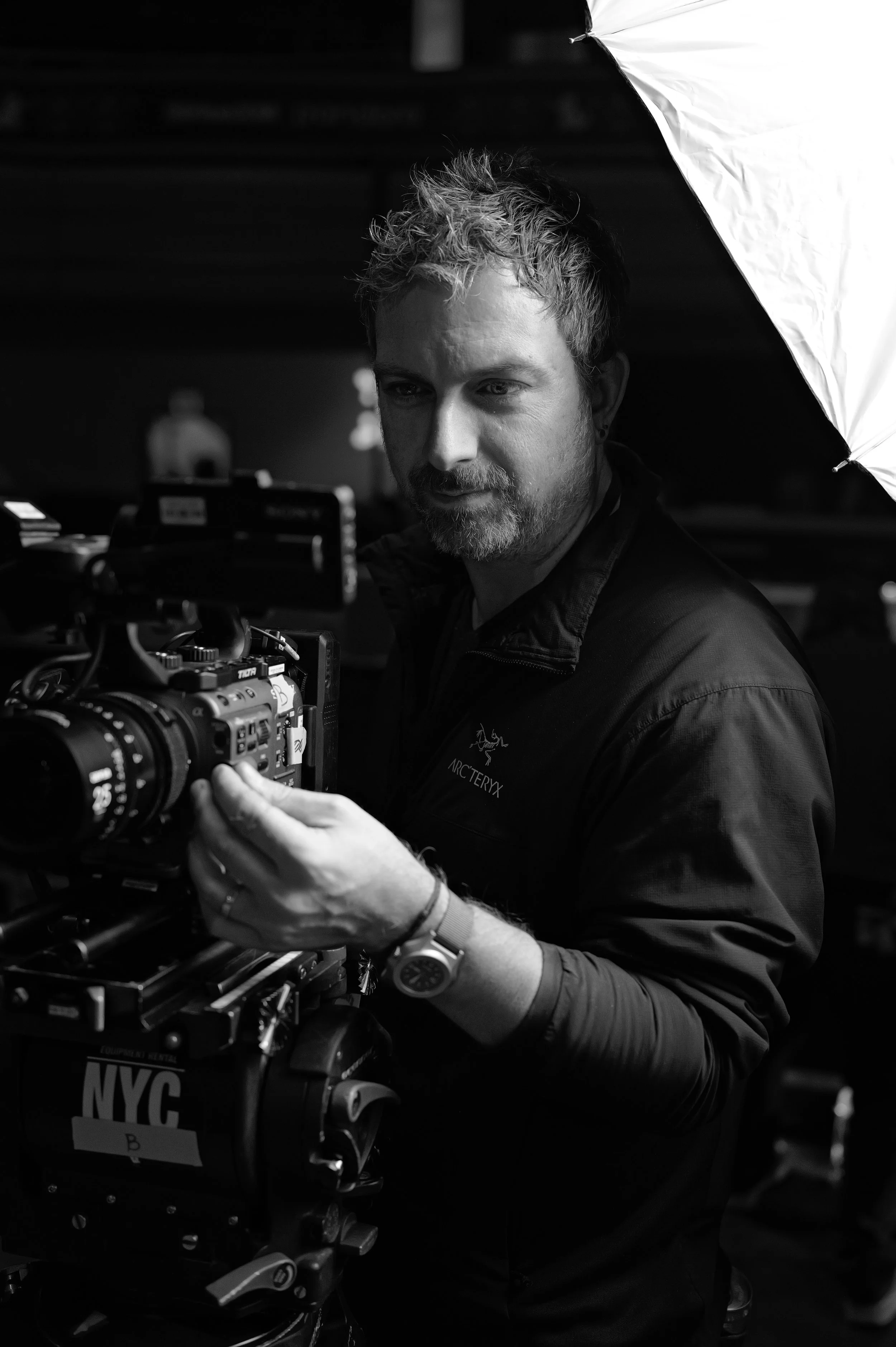 Drew English, founder and producer at Upstate Podcast Studio in Kingston, NY