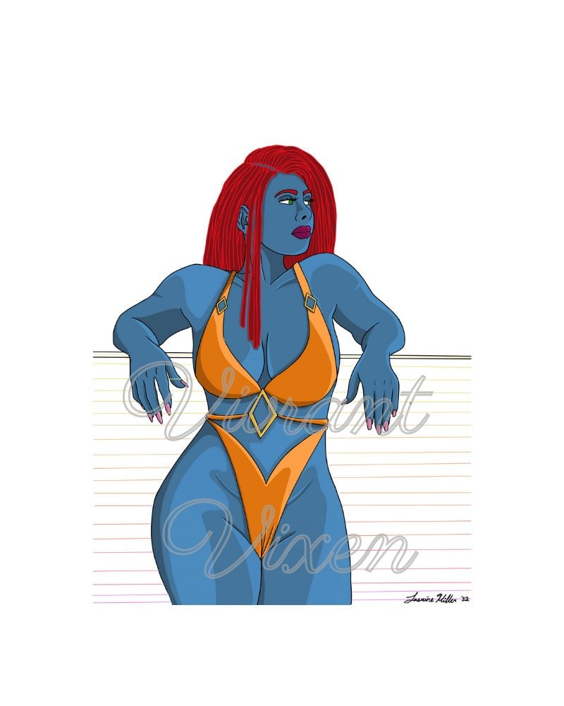 Bikini erotic printable, Digital art print, sexy line art, swimsuit digital download, Sex Positive decor, mature illustration