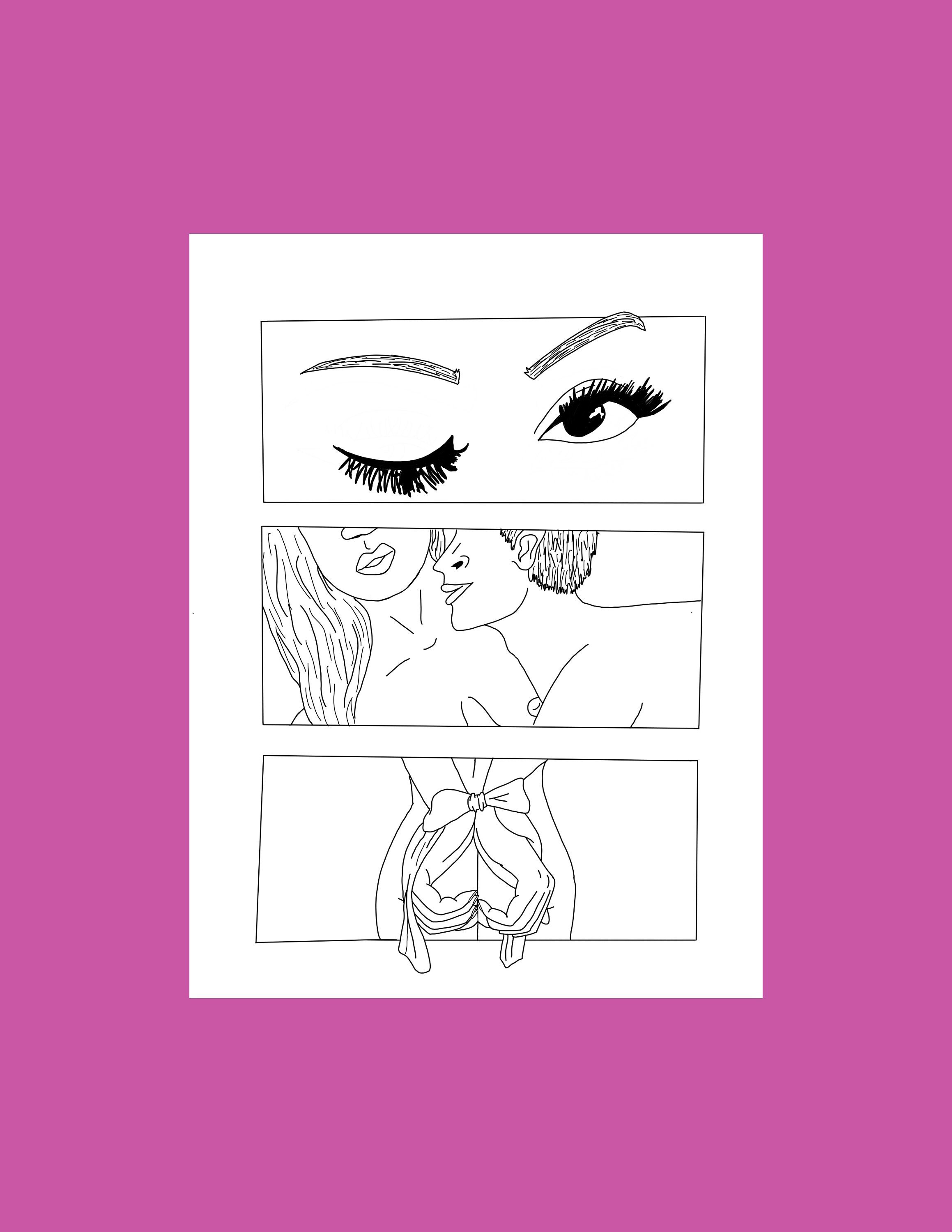 Sexy erotic coloring pages, Digital art print, Bondage line art, Romantic digital download, Sex Positive Bedroom decor, Adult coloring