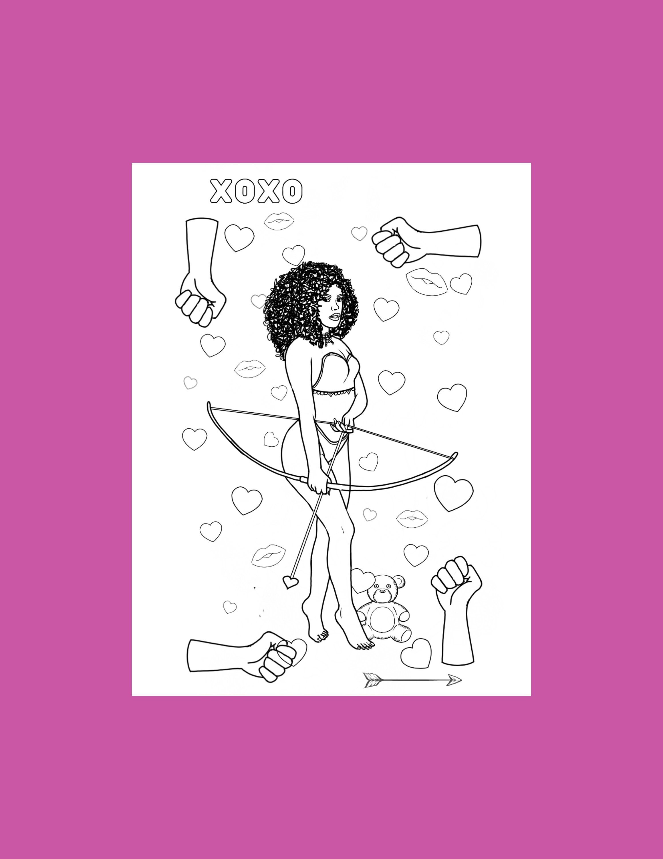 Valentine Day Erotic coloring pages, Digital art print, sex line art, Romantic digital download, Sex Positive Bedroom decor, Adult coloring