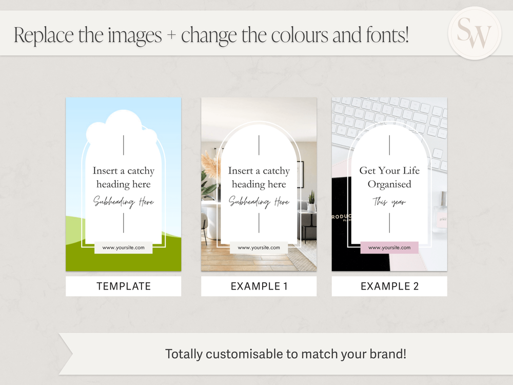 Stylish Pinterest Pin Templates for Canva | Sophie Wuthrich | Polished ...