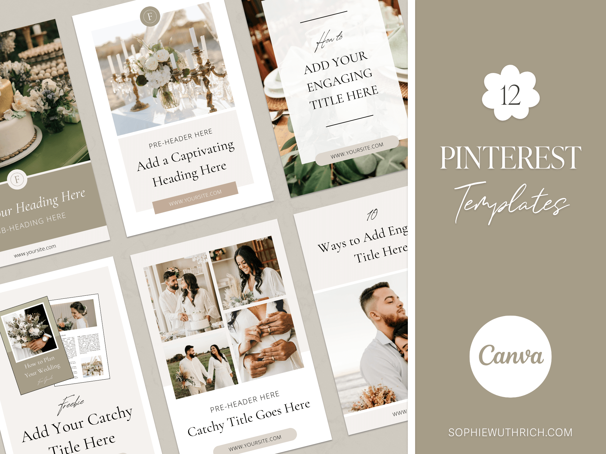 Elegant pinterest pin template thumnbail.