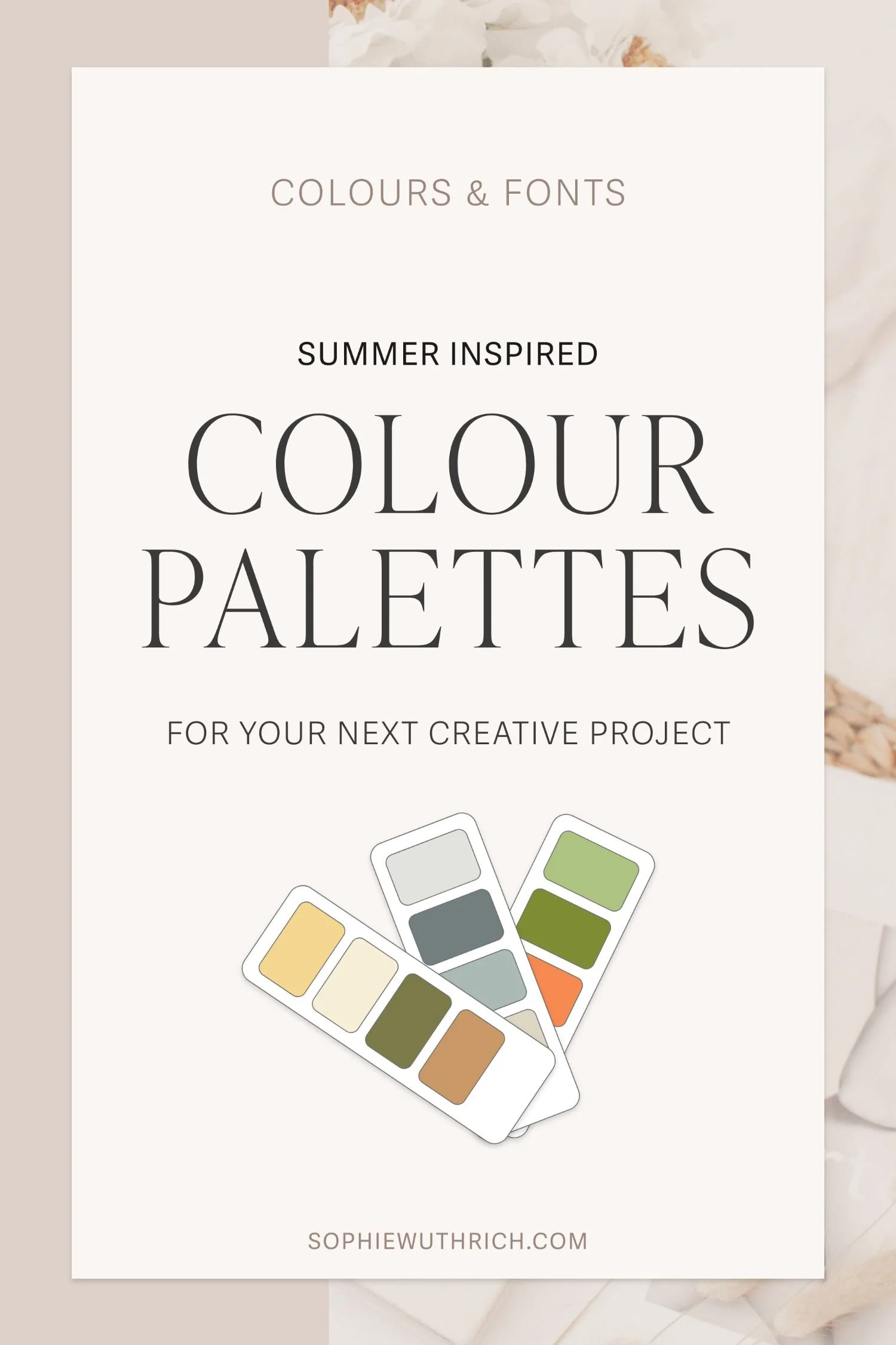 Summer Inspired Colour Palettes