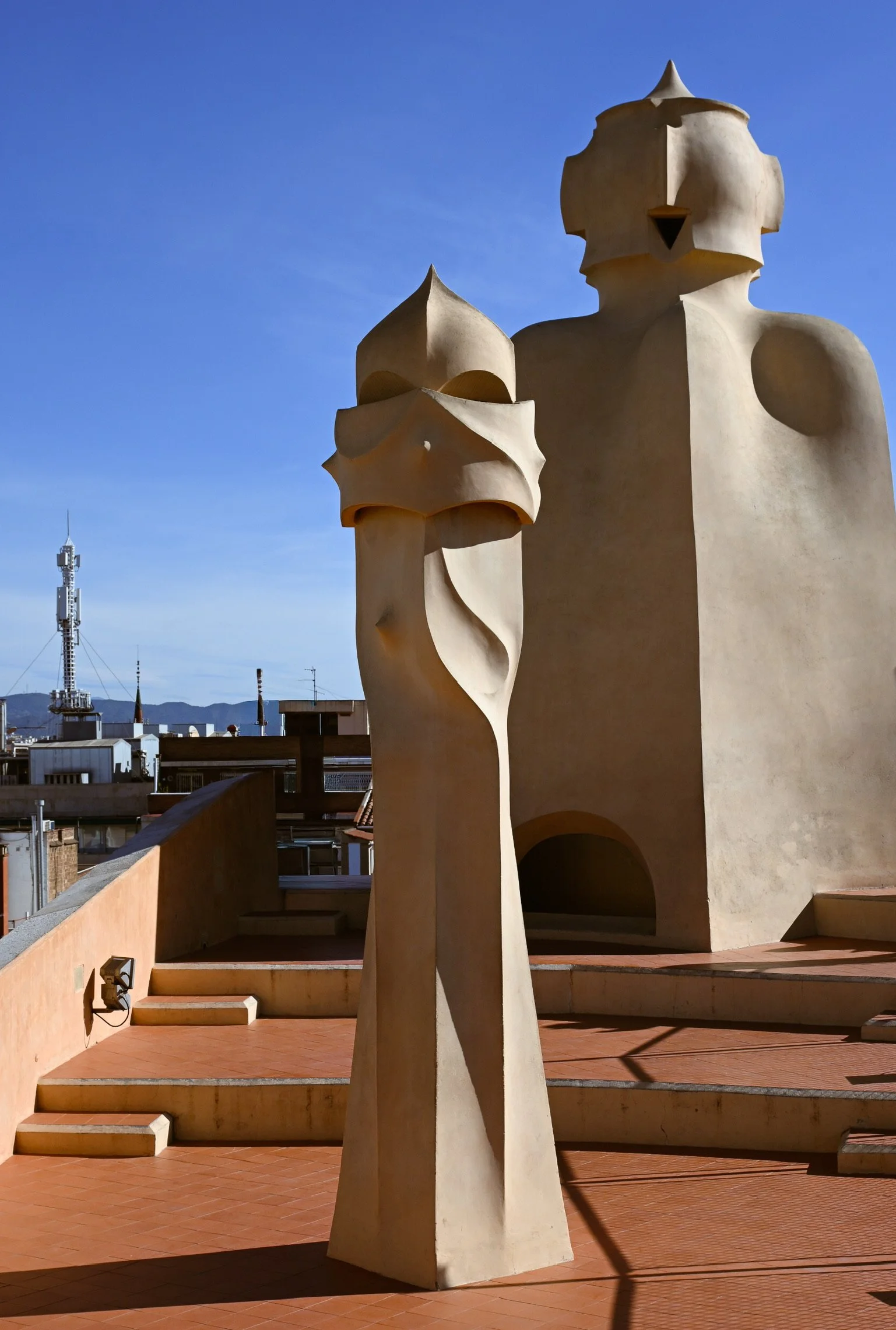 Sculpture on the roof of Casa Milà