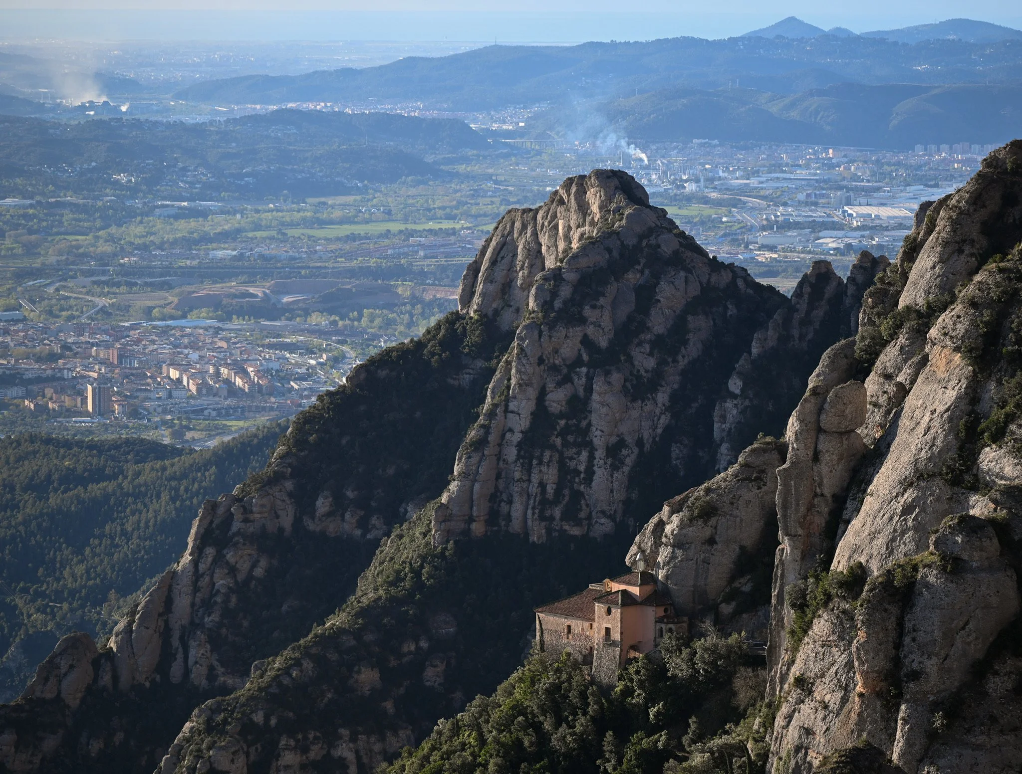 Monastery in the hills of Montserrat