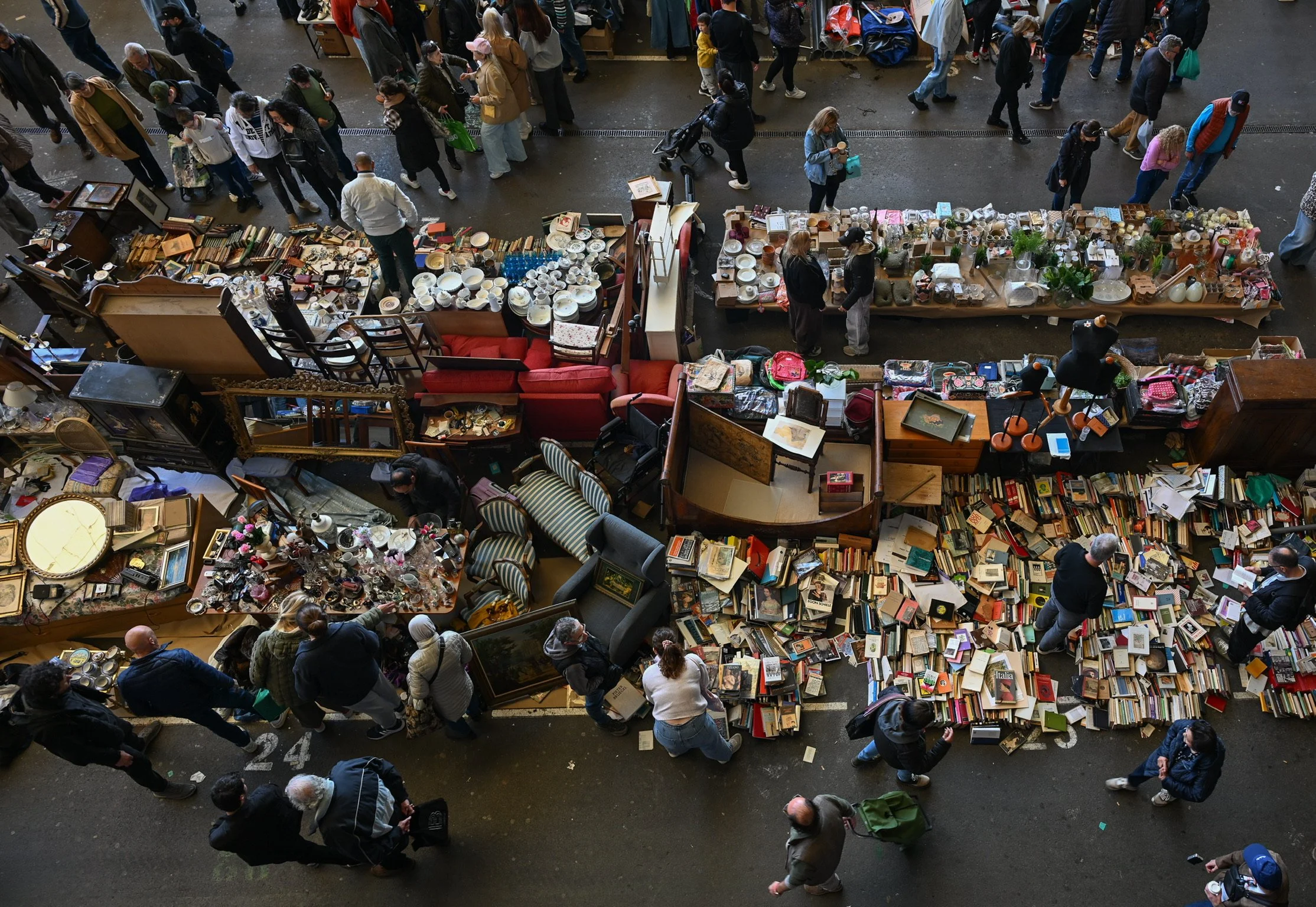 Vendors selling just about everything at Mercat dels Encants