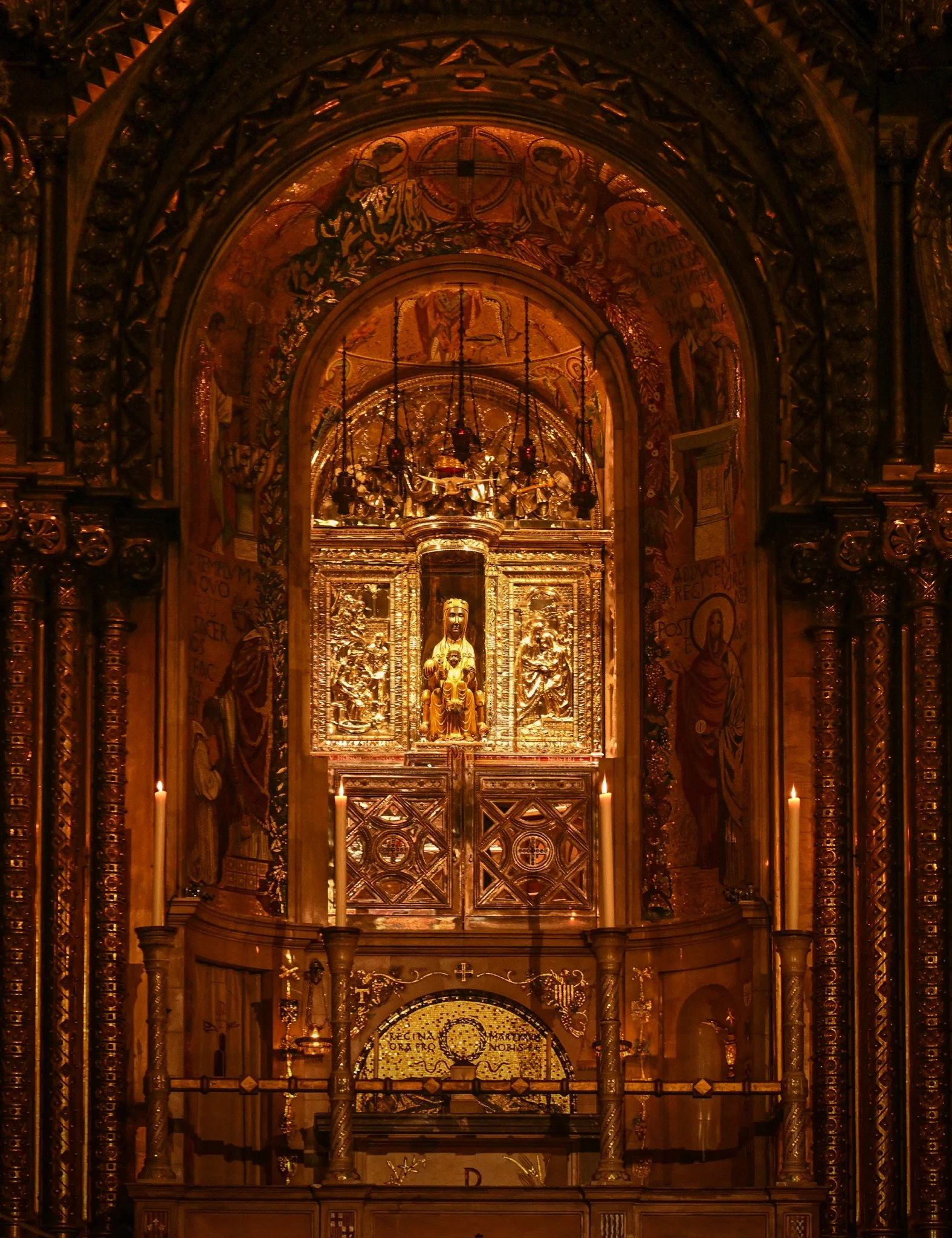 The altar piece at Montserrat