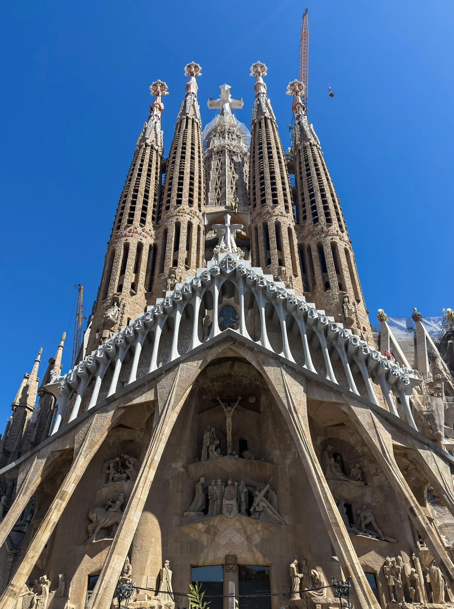 At the foot of La Sagrada Família