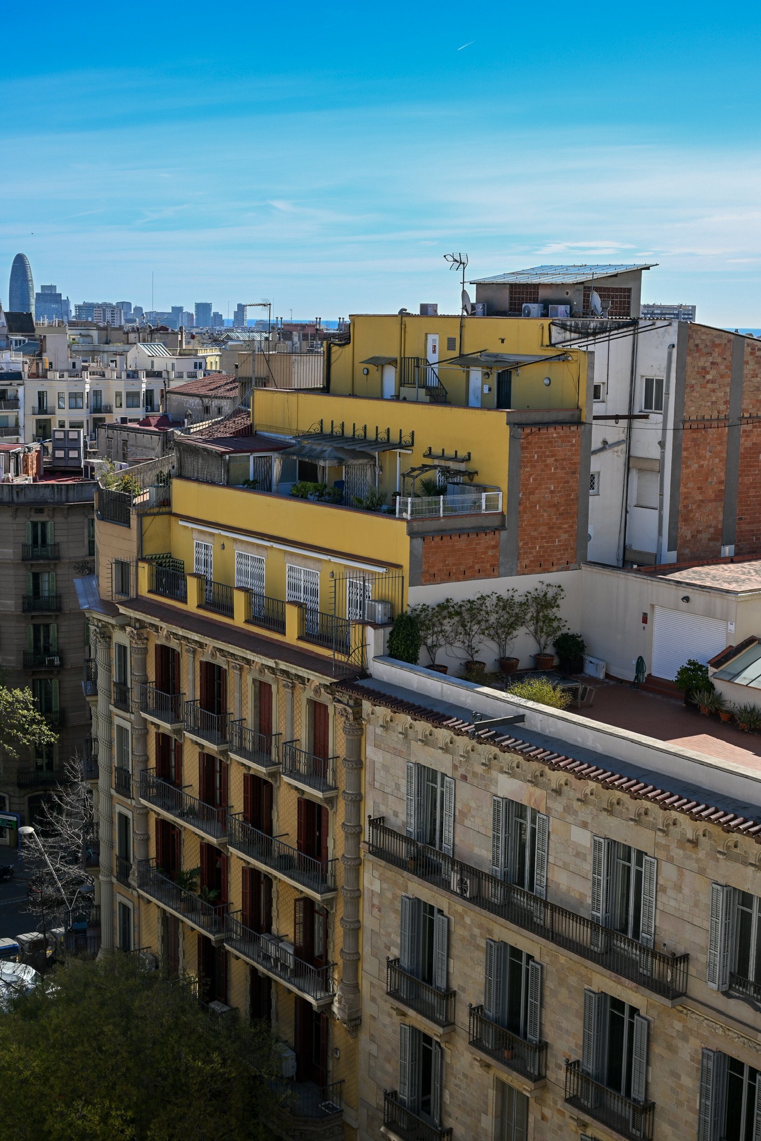 Street views from the top of Casa Milà
