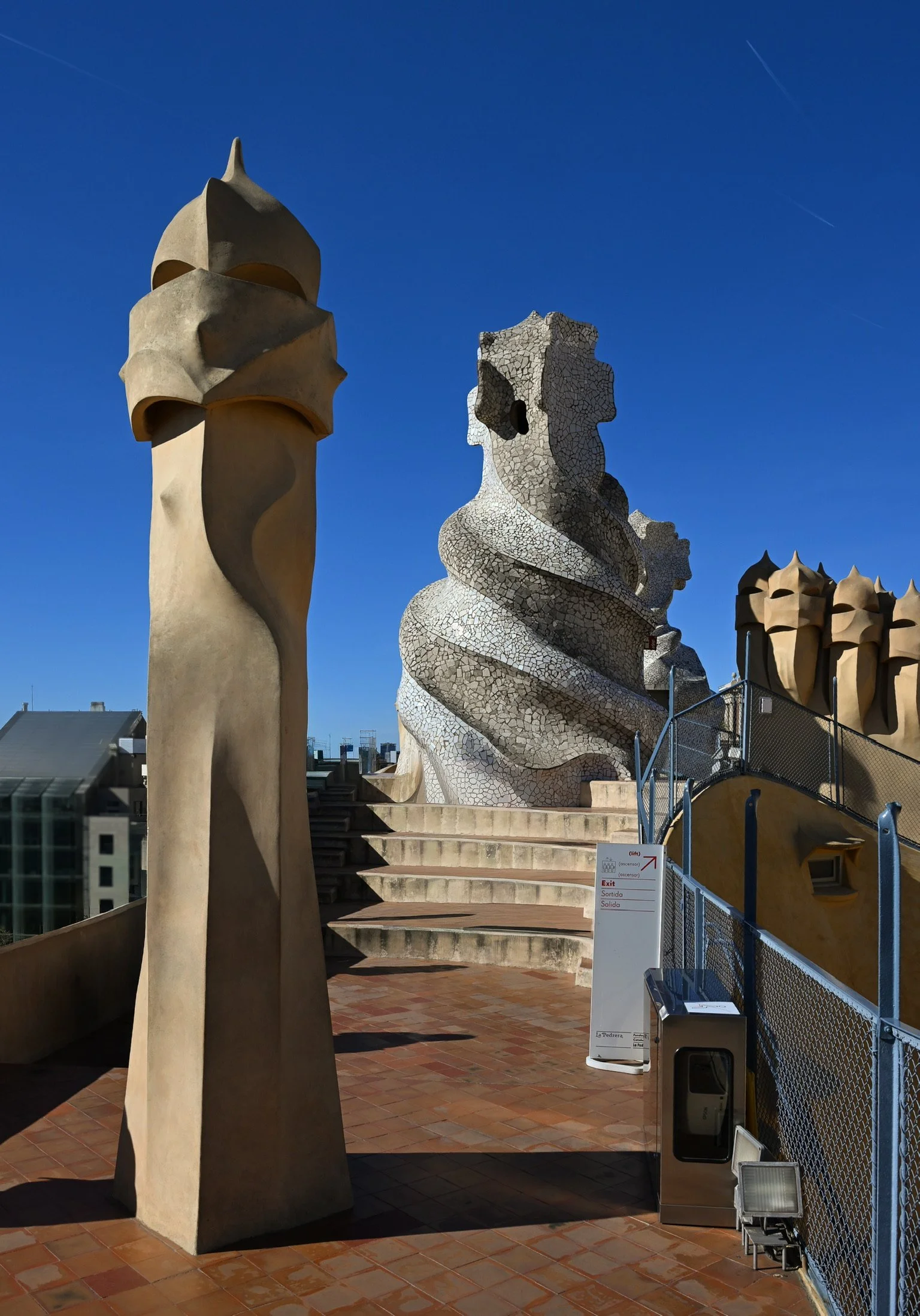 Sculpture on the roof of Casa Milà