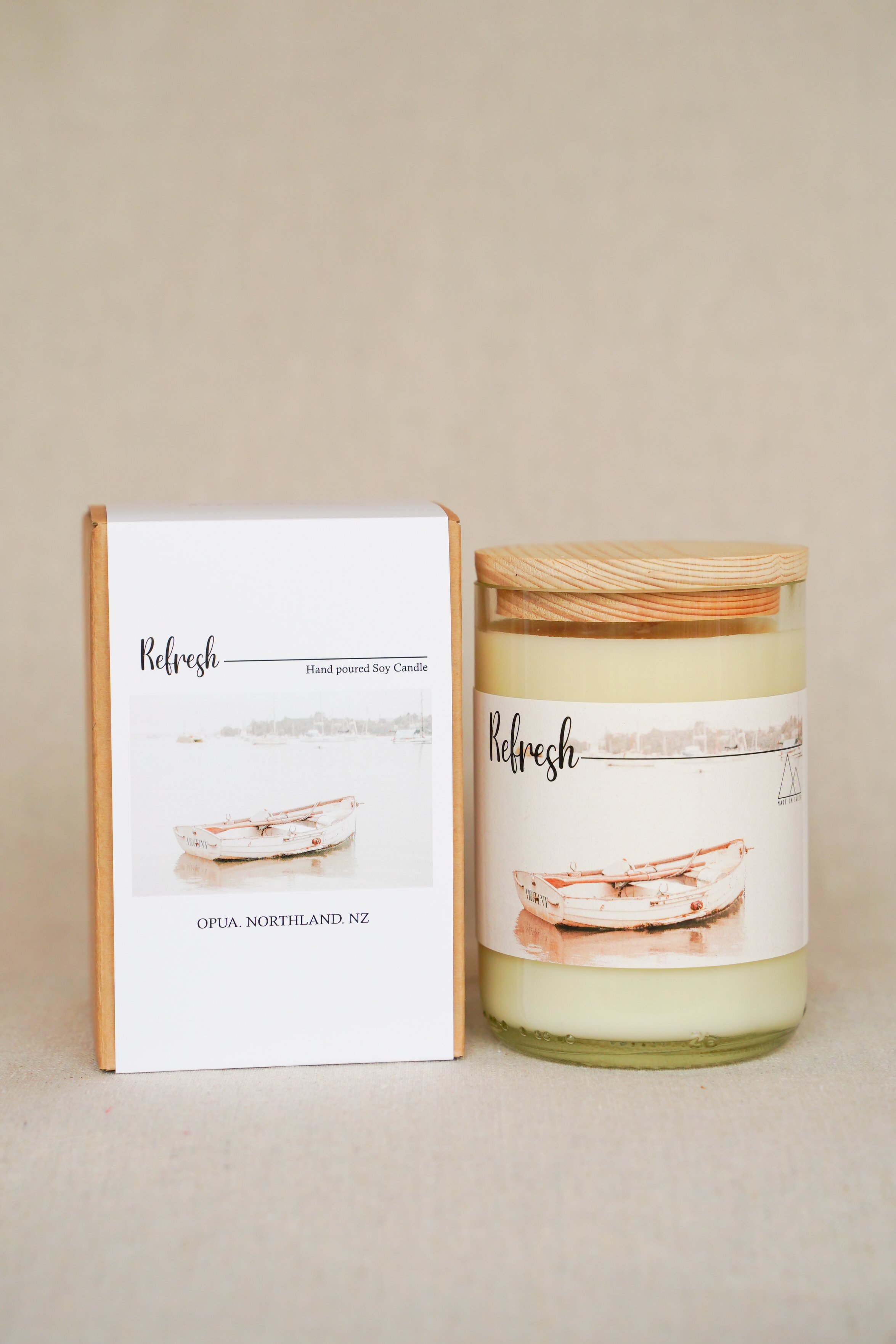 REFRESH Wine Bottle Candle – Opua Dinghy