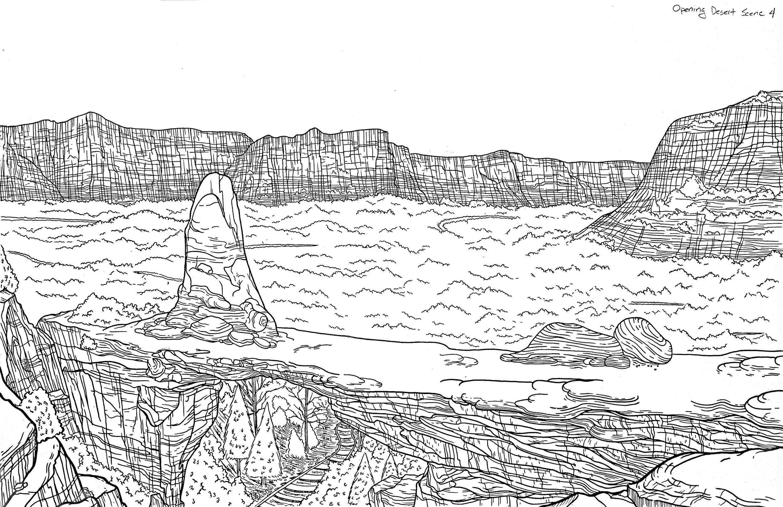 Project: Zero Point / Animation / Background / Desert Scene 4