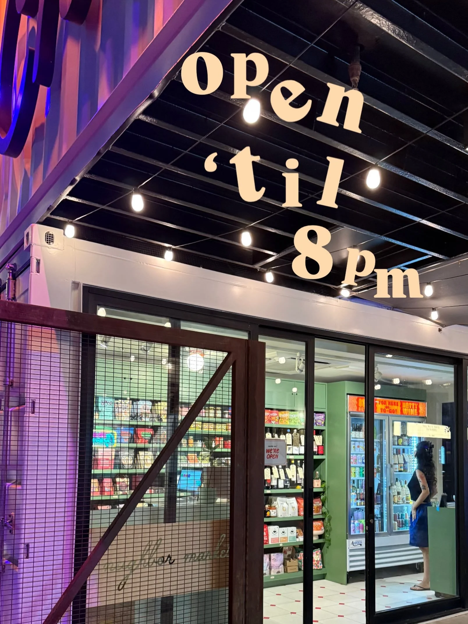 psssst open til 8pm most nights! 🙂&zwj;&harr;️
