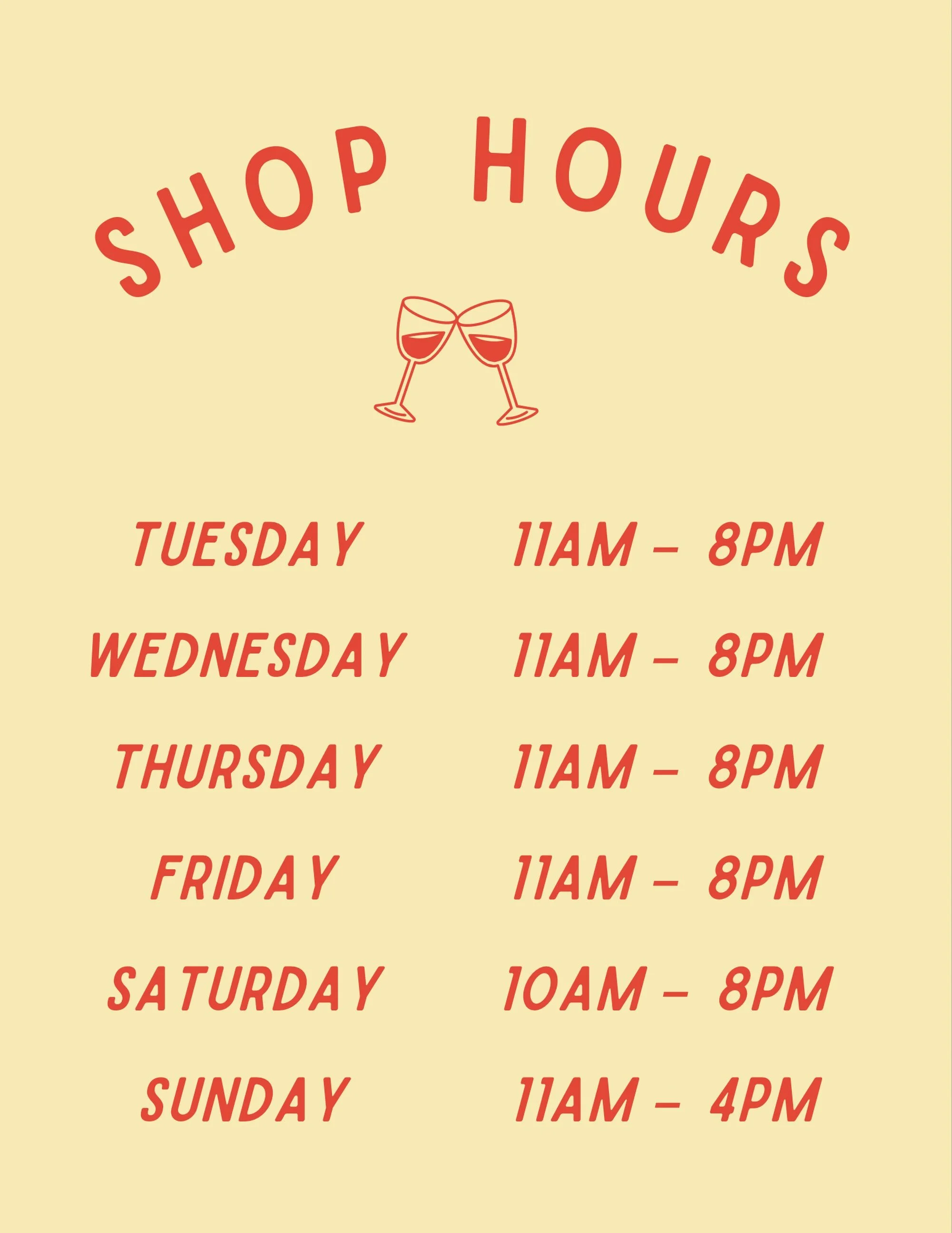 back open full hours! gooooodbye summer 👋