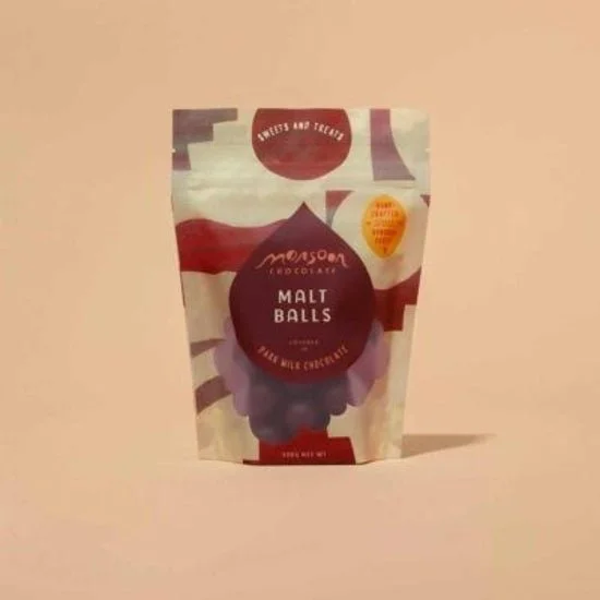 Monsoon Malt Balls Covered in Dark Milk Chocolate