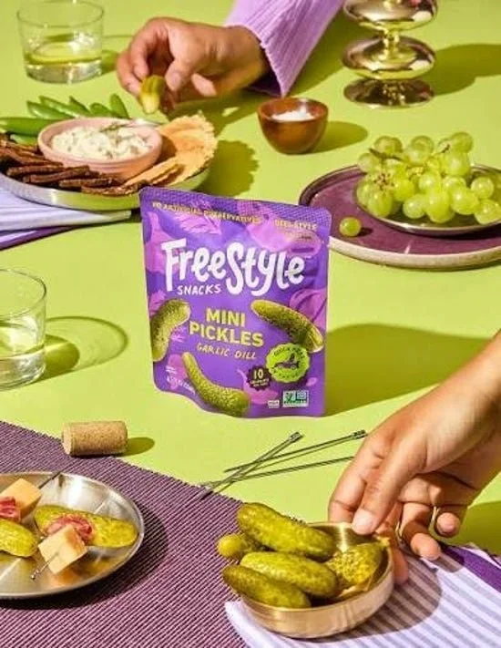 Freestyle Snacks: Garlic Dill Mini Pickles