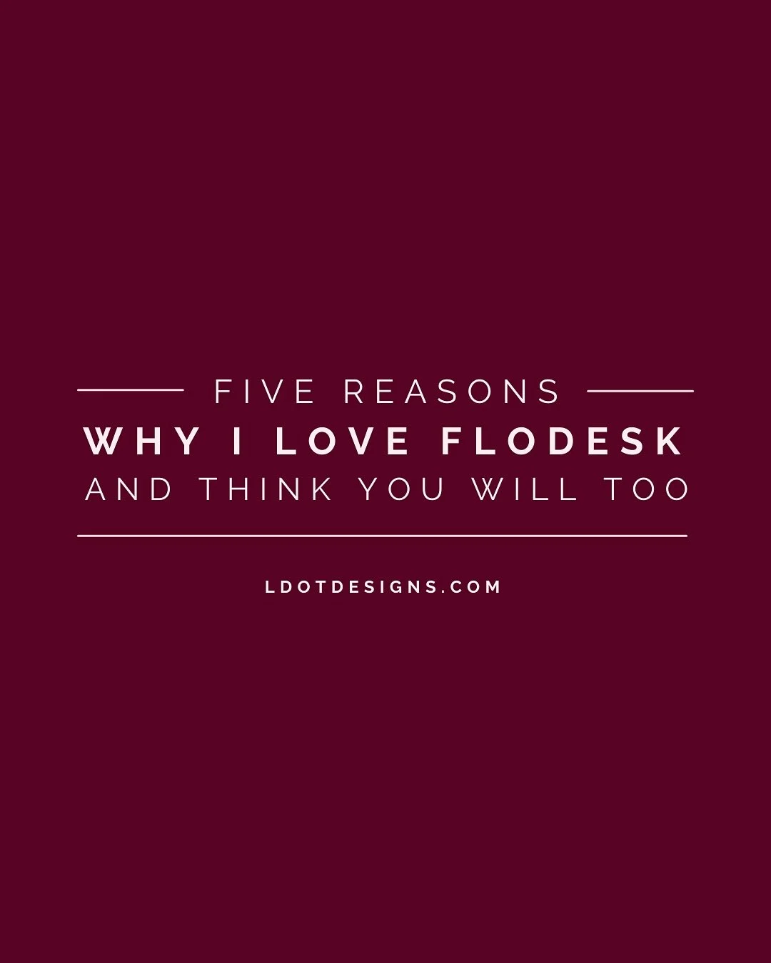 @flodesk is my favourite email marketing platform. Not only do I use it myself, it&rsquo;s among my top recommendations to clients. ✨

Here are five reasons I think it&rsquo;s awesome : 

1. All inclusive pricing &mdash; aka with Flodesk you can send