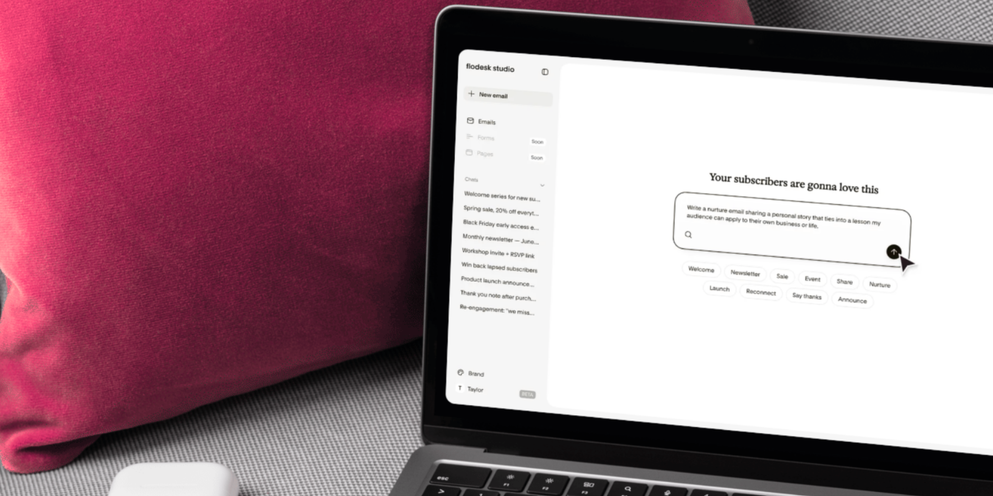 Flodesk Studio AI Builder