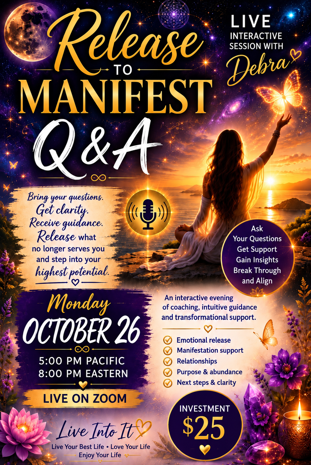 Release To Manifest Q&A Monday October 26th 5:00pm PST/ 8:00pm EST
