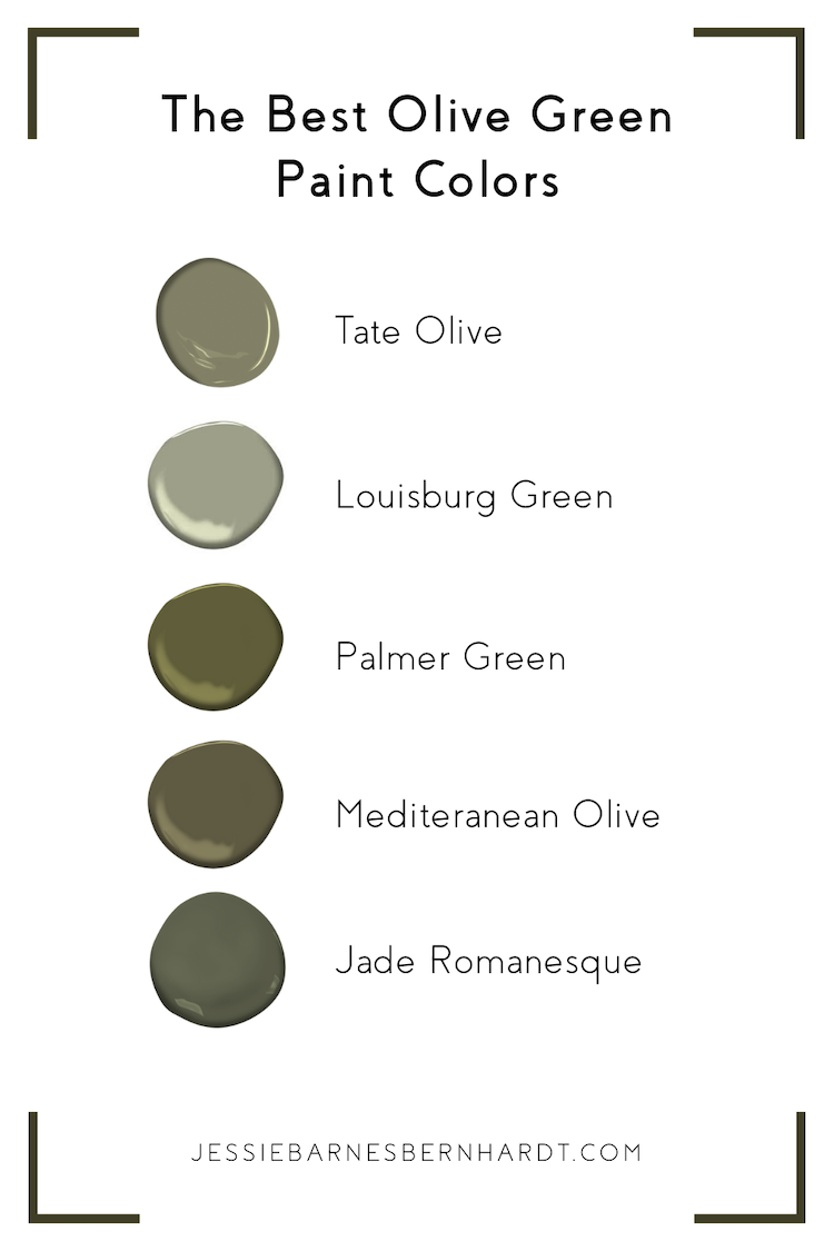 The Best Olive Green Paint Colors  Jessie Bernhardt — Jessie Barnes  Bernhardt