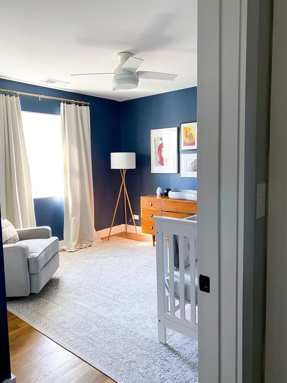 A Modern Blue Baby Boy Nursery & Ideas For Your Own — Jessie Barnes ...