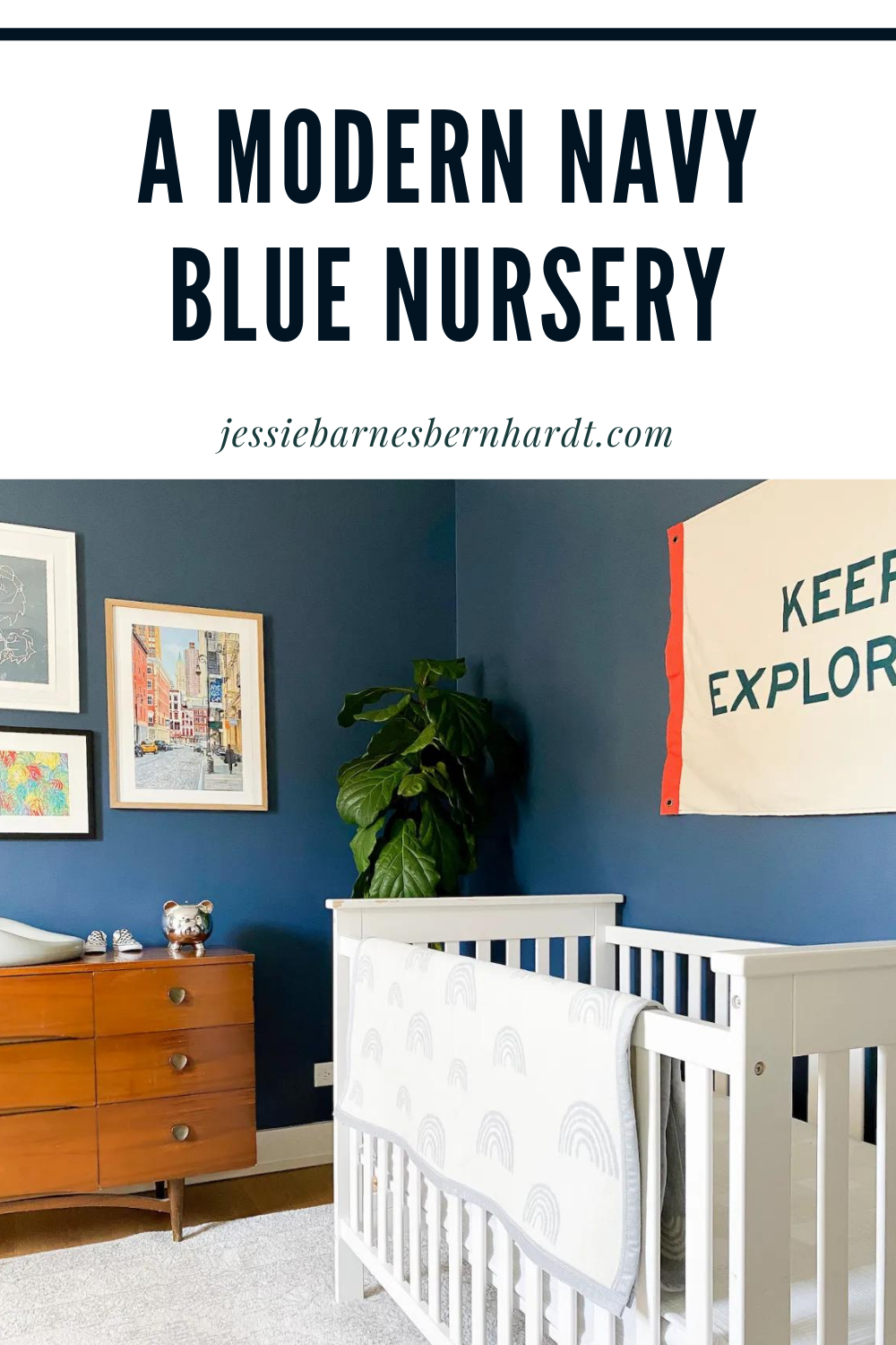 A Modern Navy Blue Nursery — Jessie Barnes Bernhardt