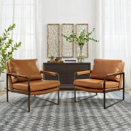 Leather Accent Chairs