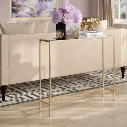 Gold Console Table
