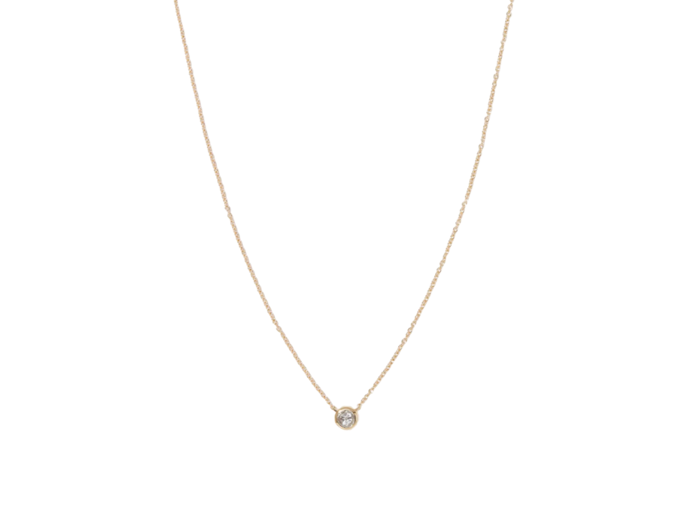 Diamond Bezel Necklace