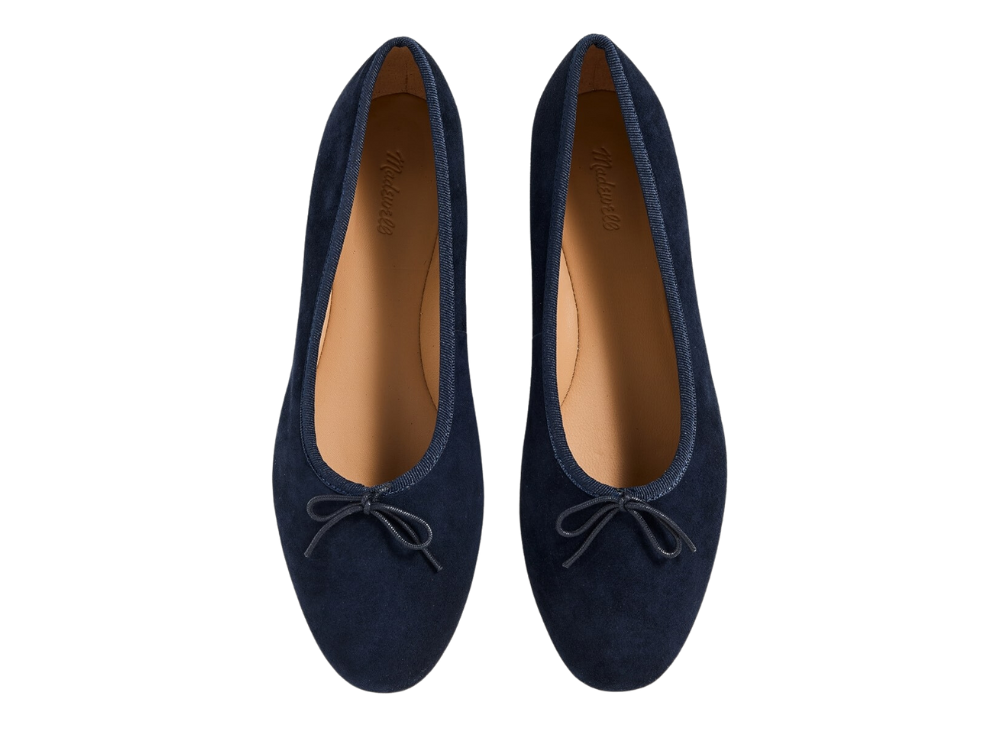 Suede Ballet Flats