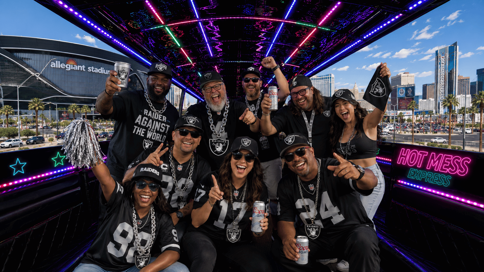 Pre-game party bus to all Las Vegas football games by Unlock Las Vegas