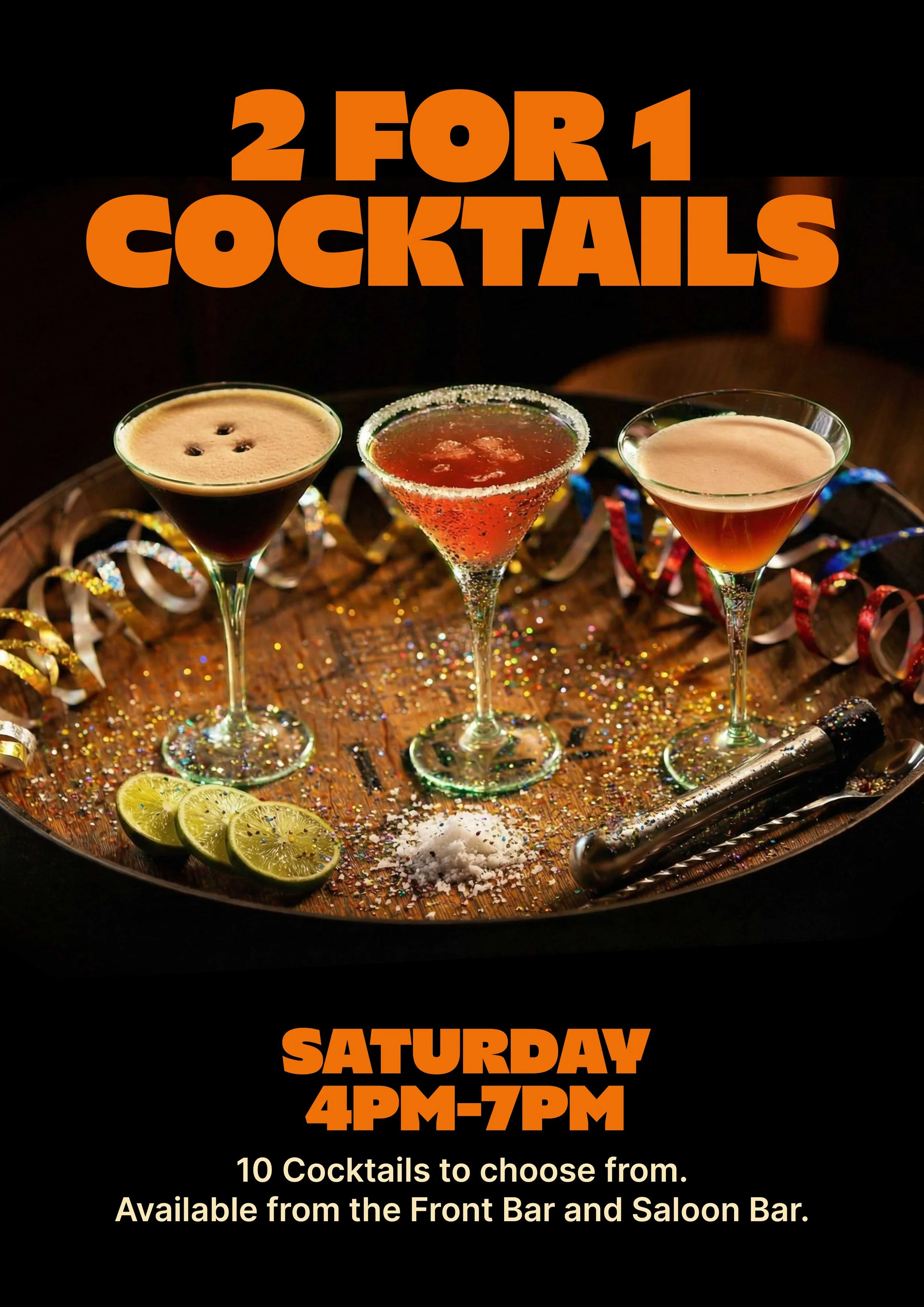 Park Hotel 2 for 1 Cocktails Saturdays 4-7pm | Mount Gambier