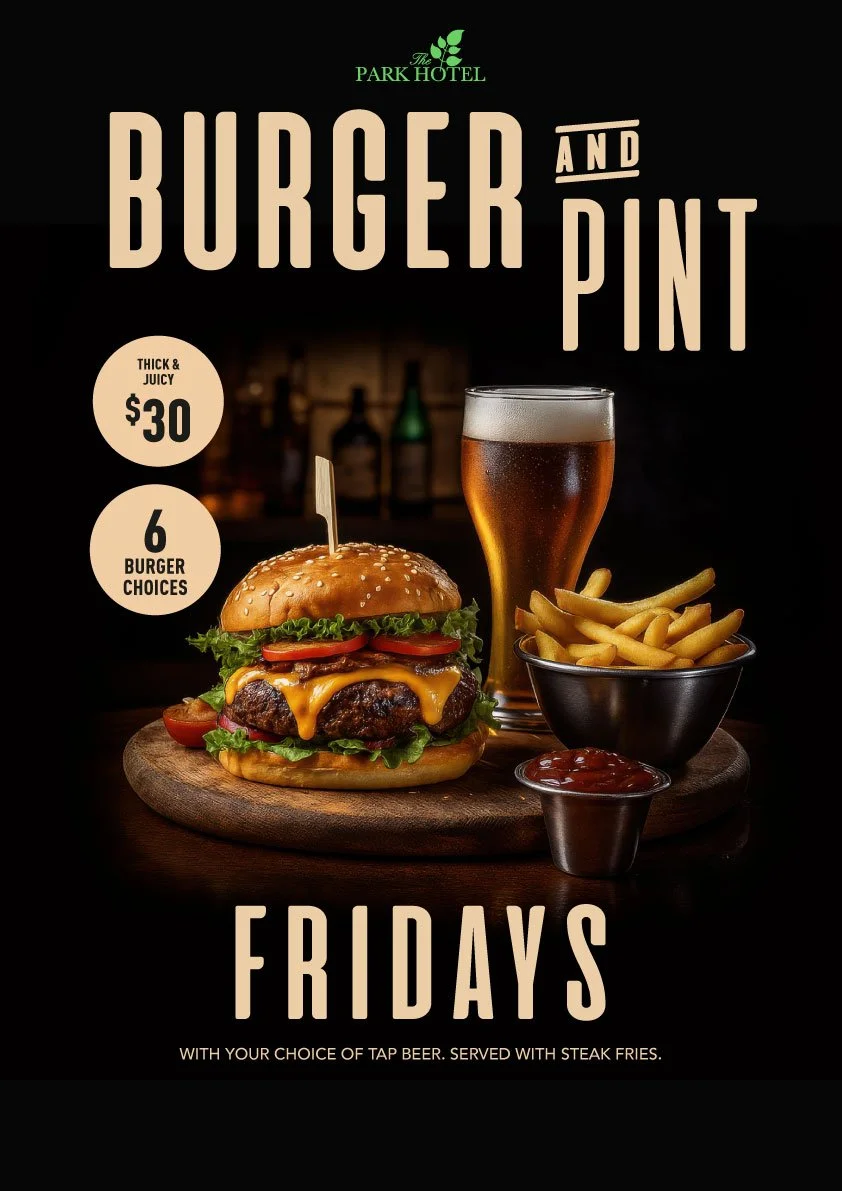 Parmi and Pint Friday Deals at the Park Hotel Mount Gambier