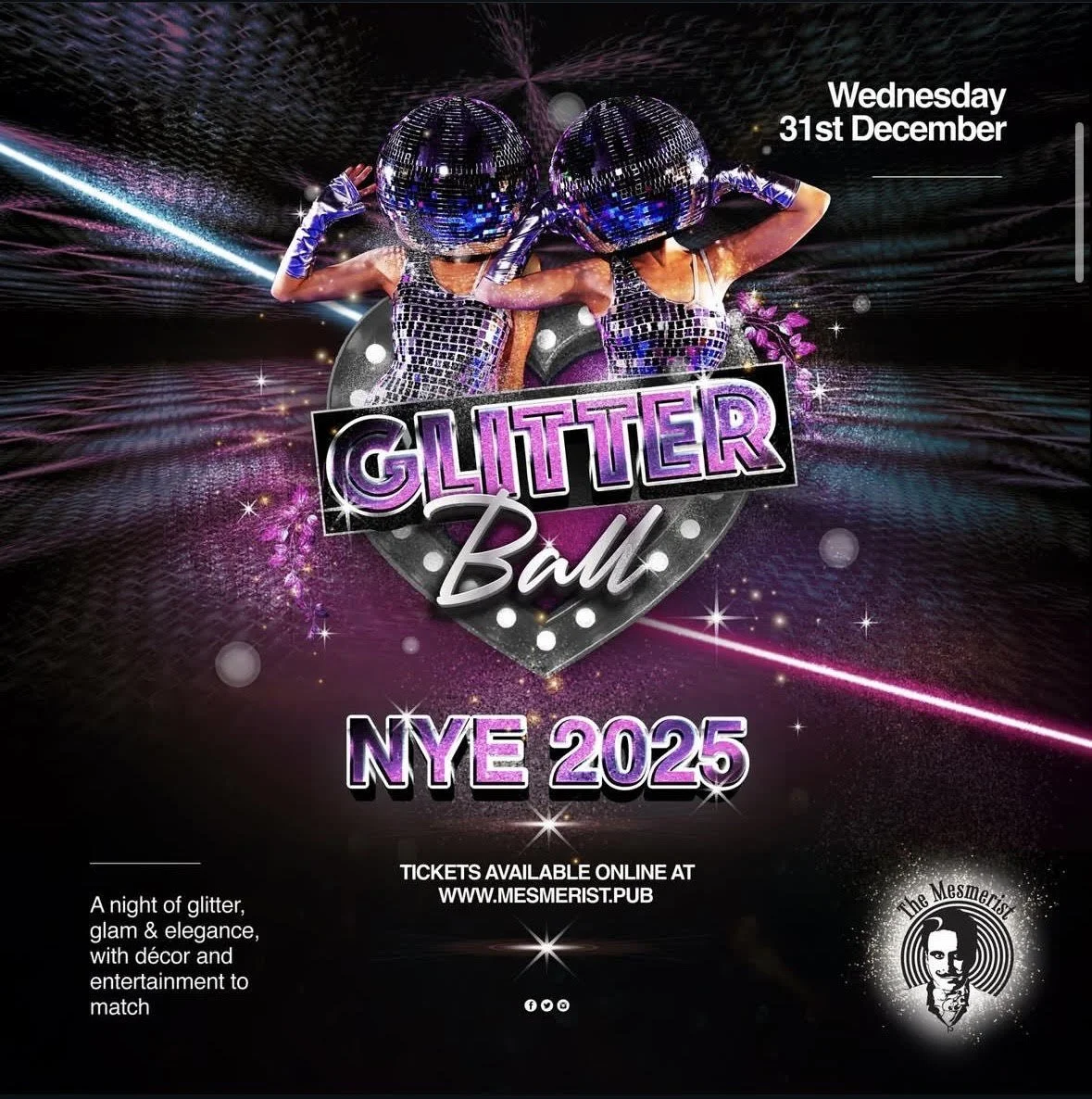 New Years Eve Glitter Ball