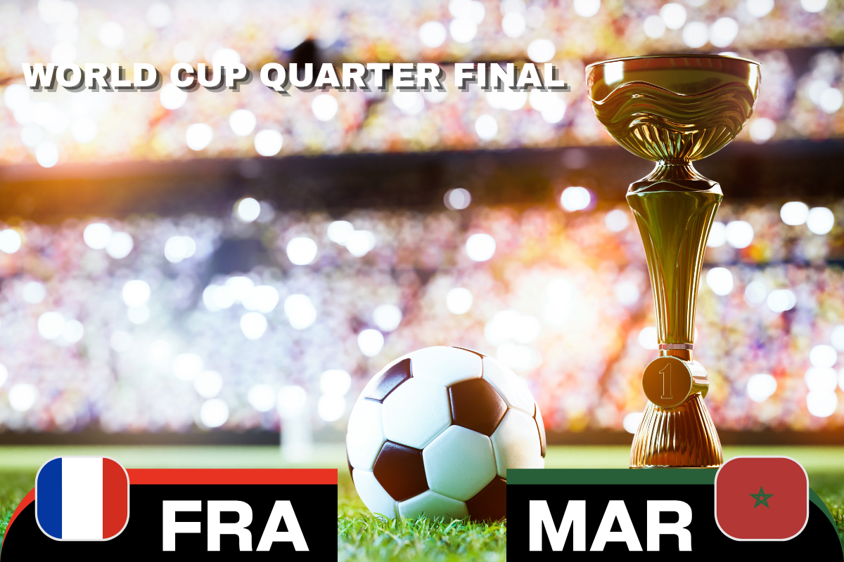 France Vs. Morocco - World Cup Quarter Final