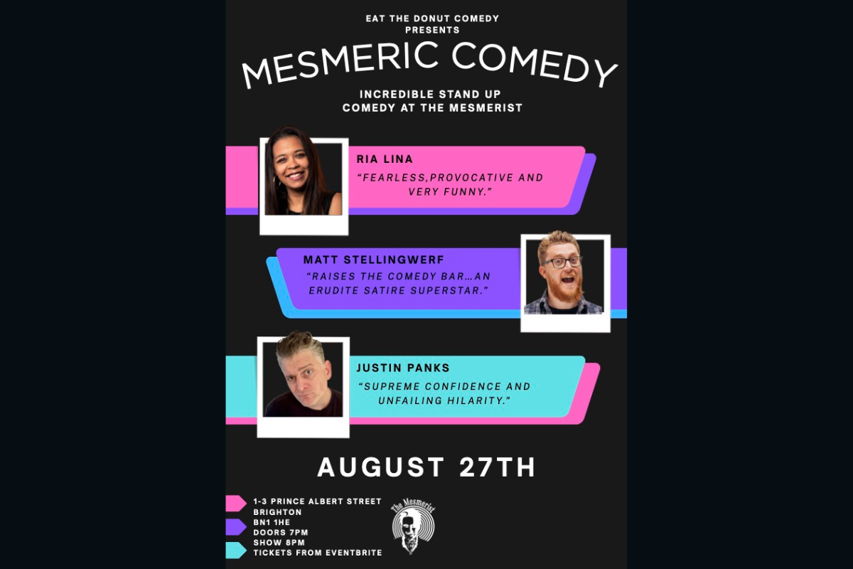 Eat The Donut Comedy Proudly presents Mesmeric Comedy