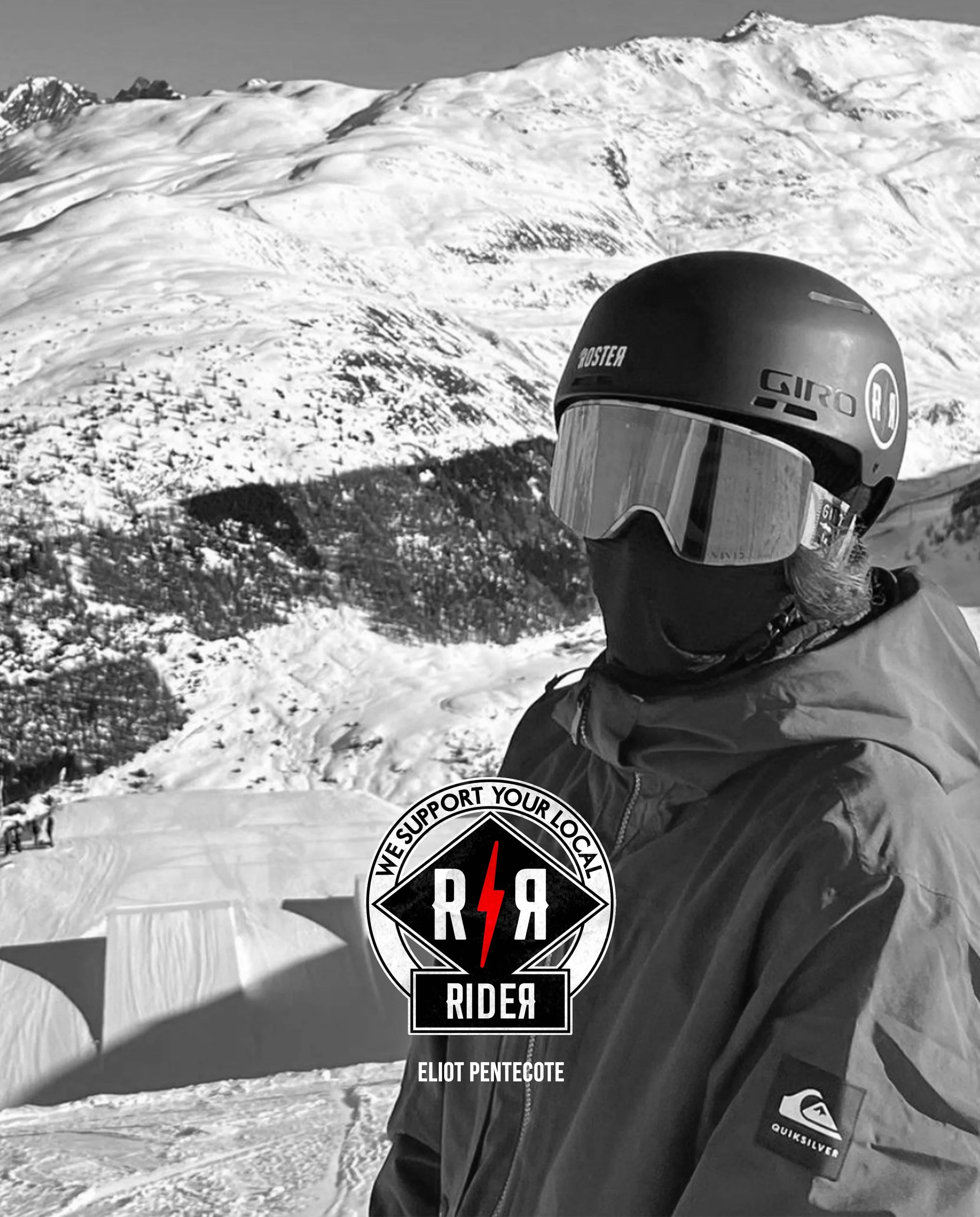 Eliot Pentecote, Snowboard, sponsorisé par The Roster lifestyle burgers