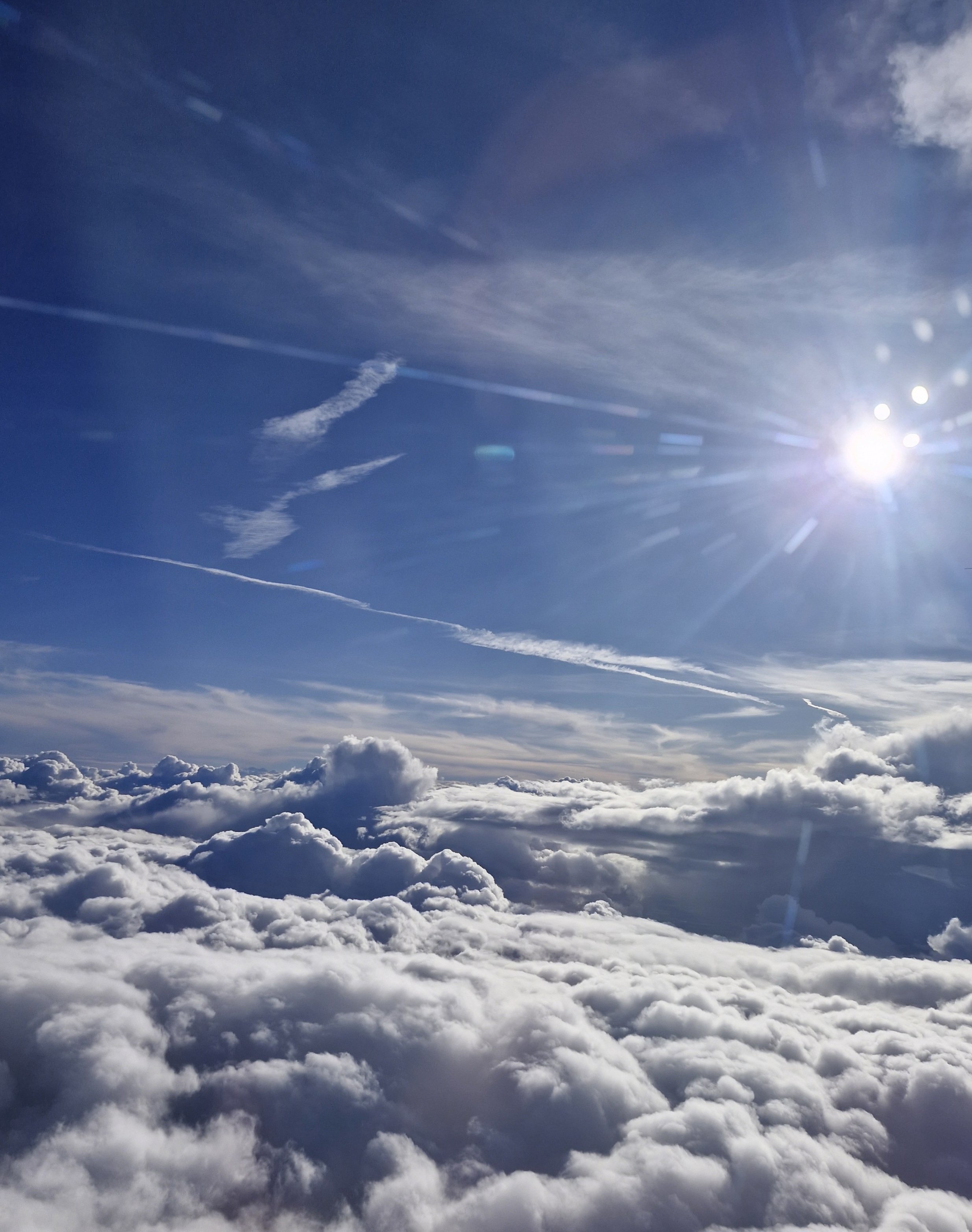 In flight above the clouds 2025