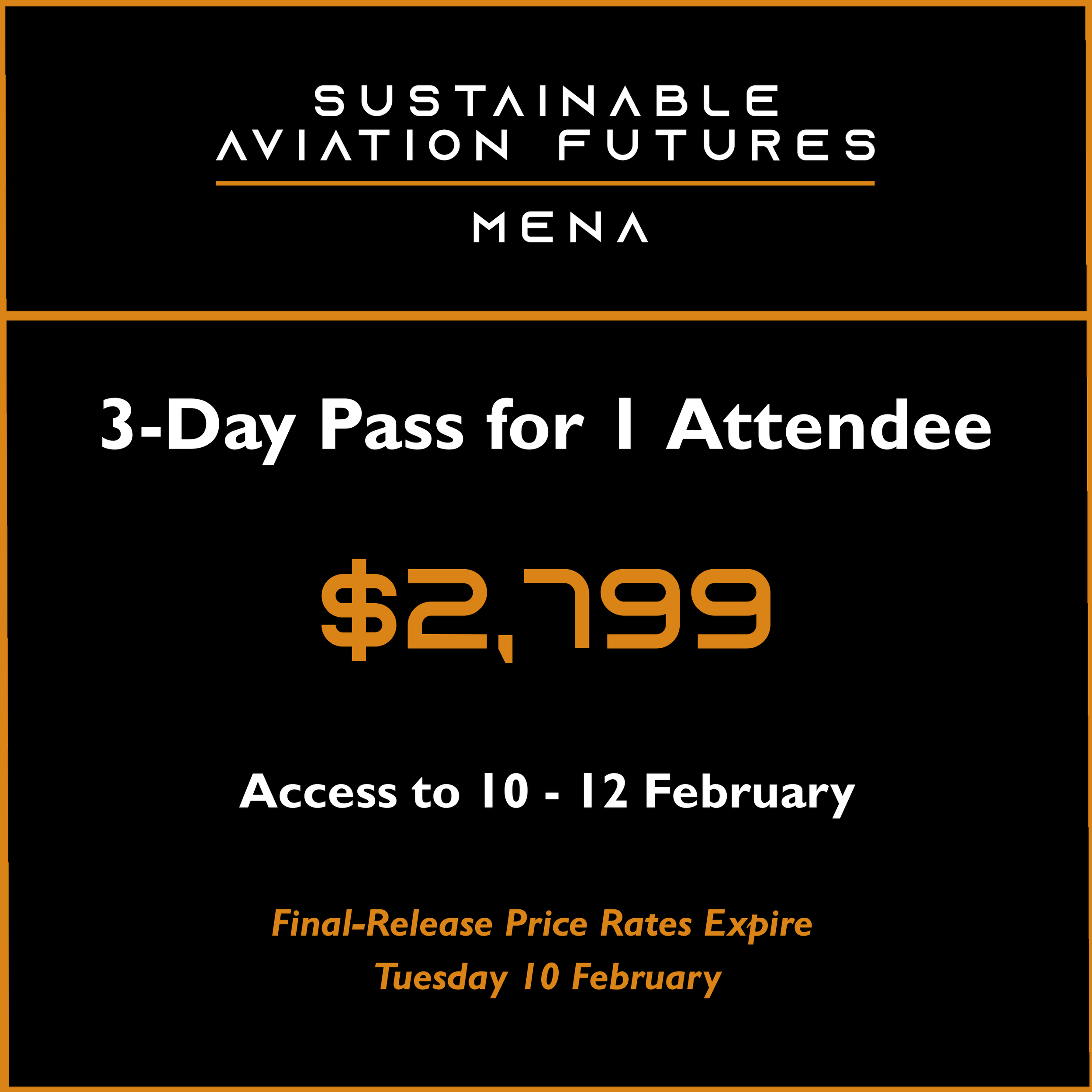 3-Day Pass for 1 Attendee