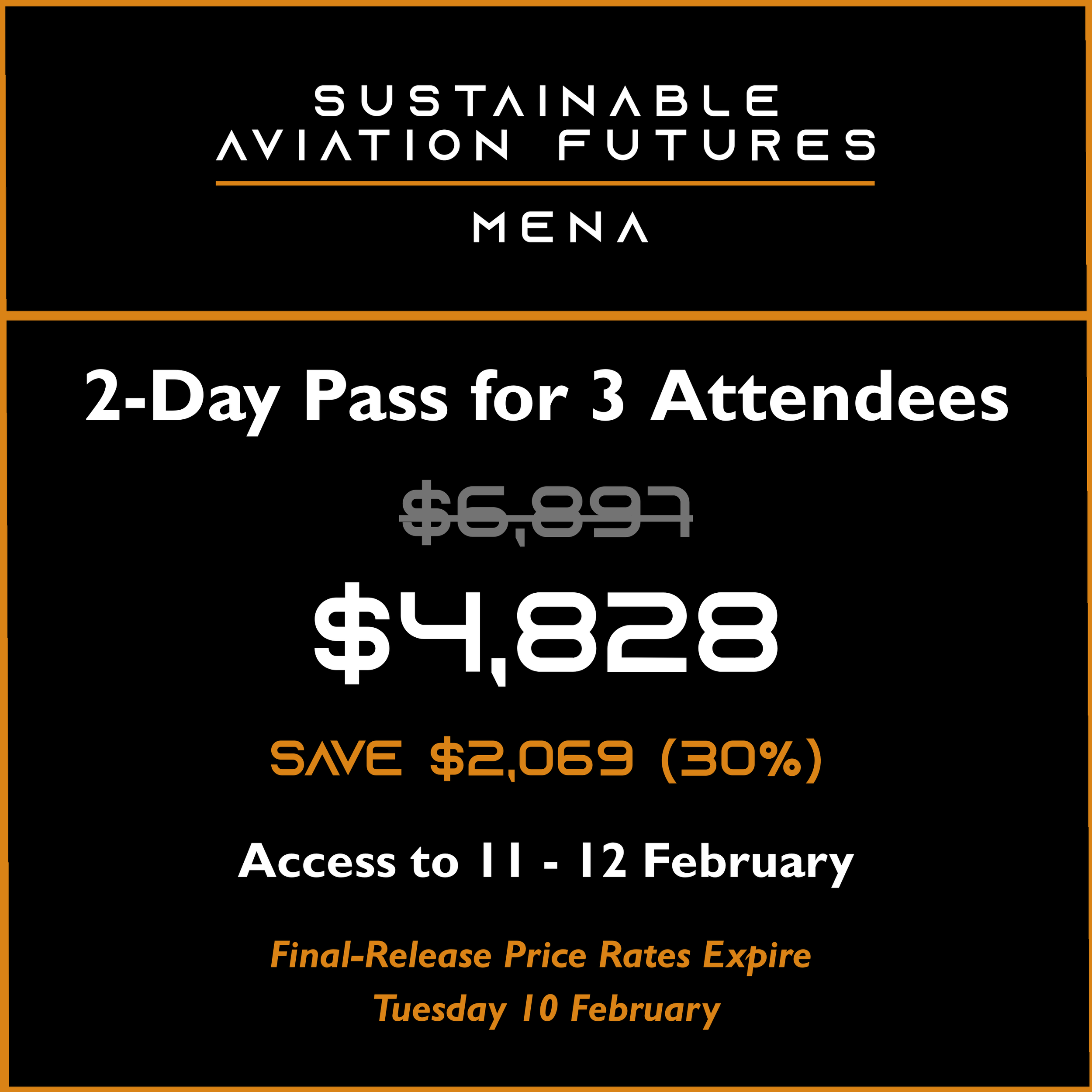 2-Day Pass for 3 Attendees