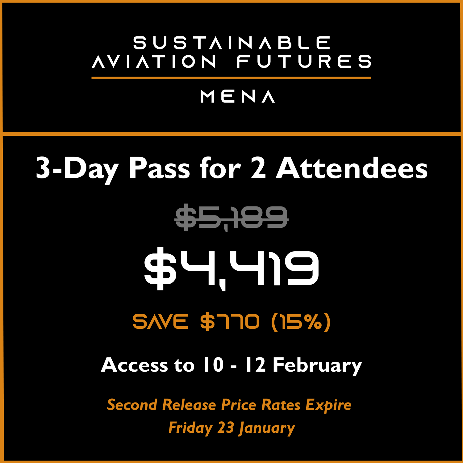 3-Day Pass for 2 Attendees
