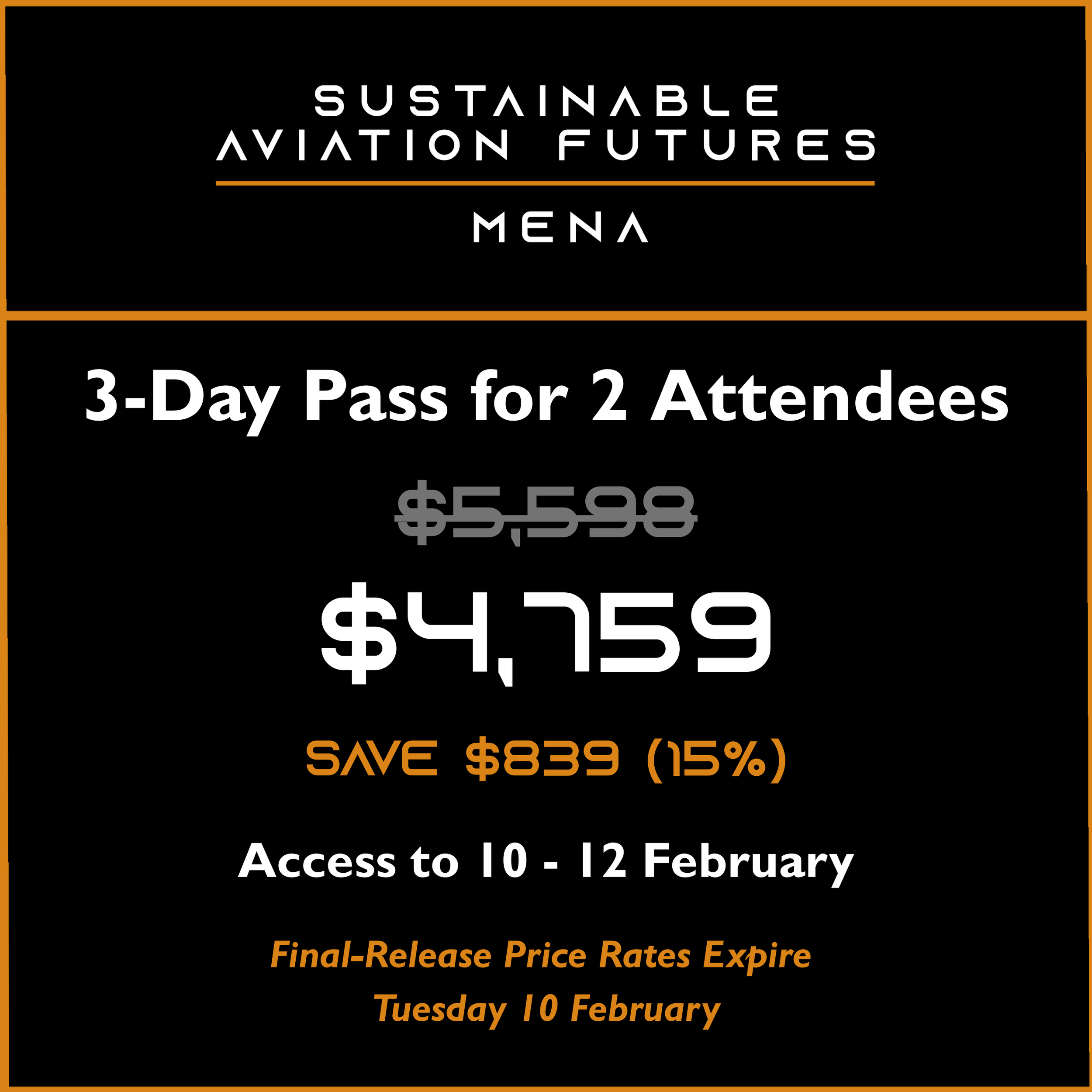 3-Day Pass for 2 Attendees