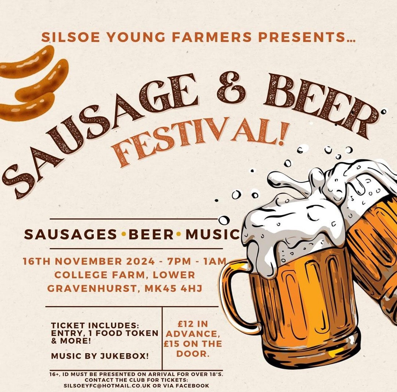 Coming up in November&hellip; we have @silsoeyfc annual sausage and beer fest!