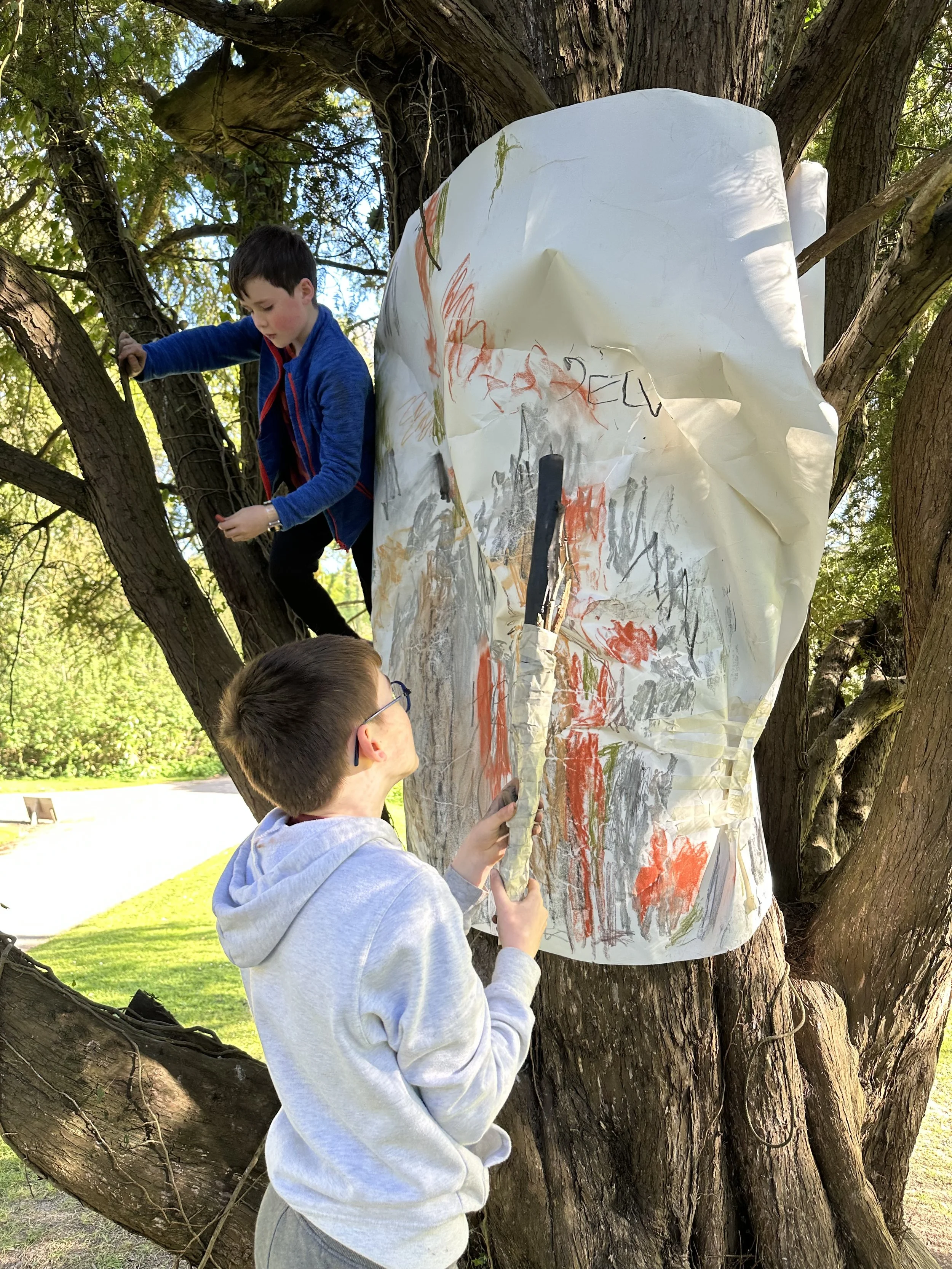 Jack & Sam tree rubbing.jpeg
