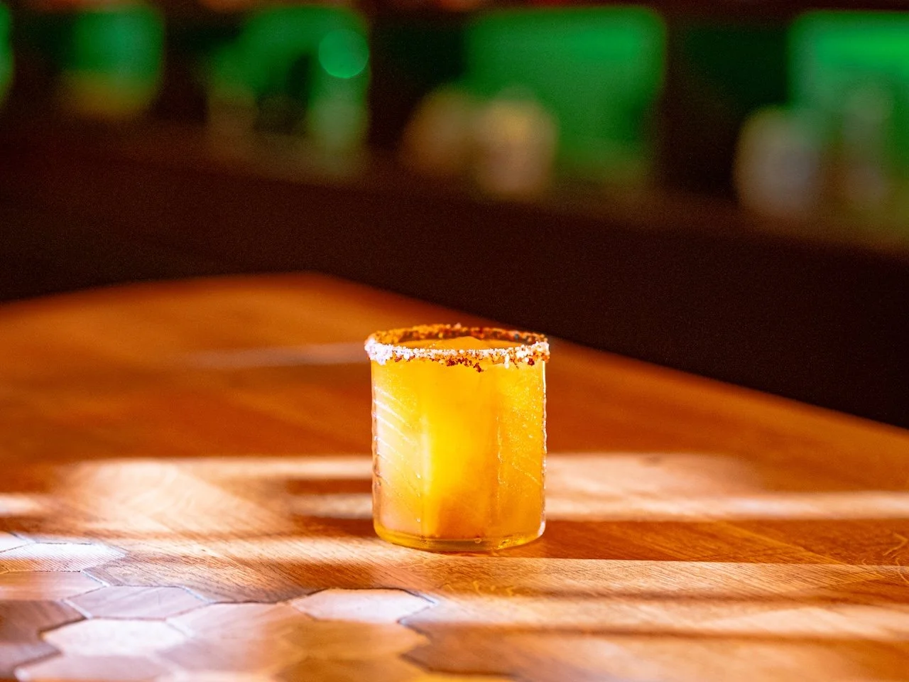 PASSIONFRUIT MARGARITA
(tequila • triple sec • passionfruit • bitters • tajin rim)