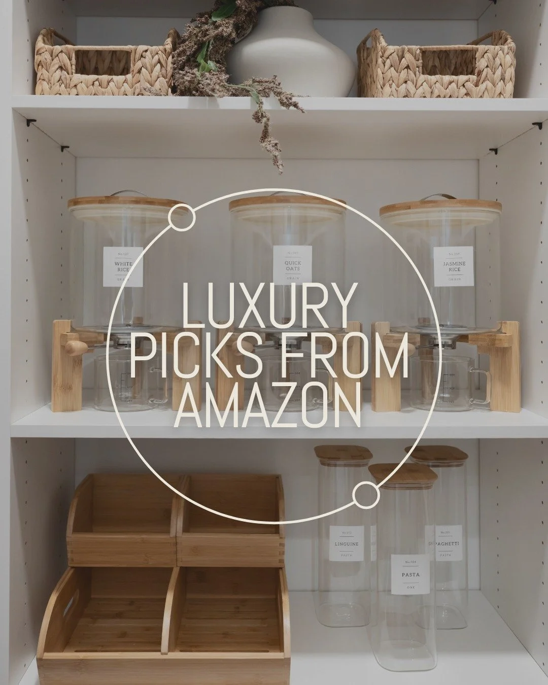 Luxury look, Amazon cart. ✨

Sharing the functional yet stylish pantry finds that elevated this entire space and yes, almost every single piece came from Amazon. Proof that thoughtful design is all about the details, not where you shop. 

#InteriorDe