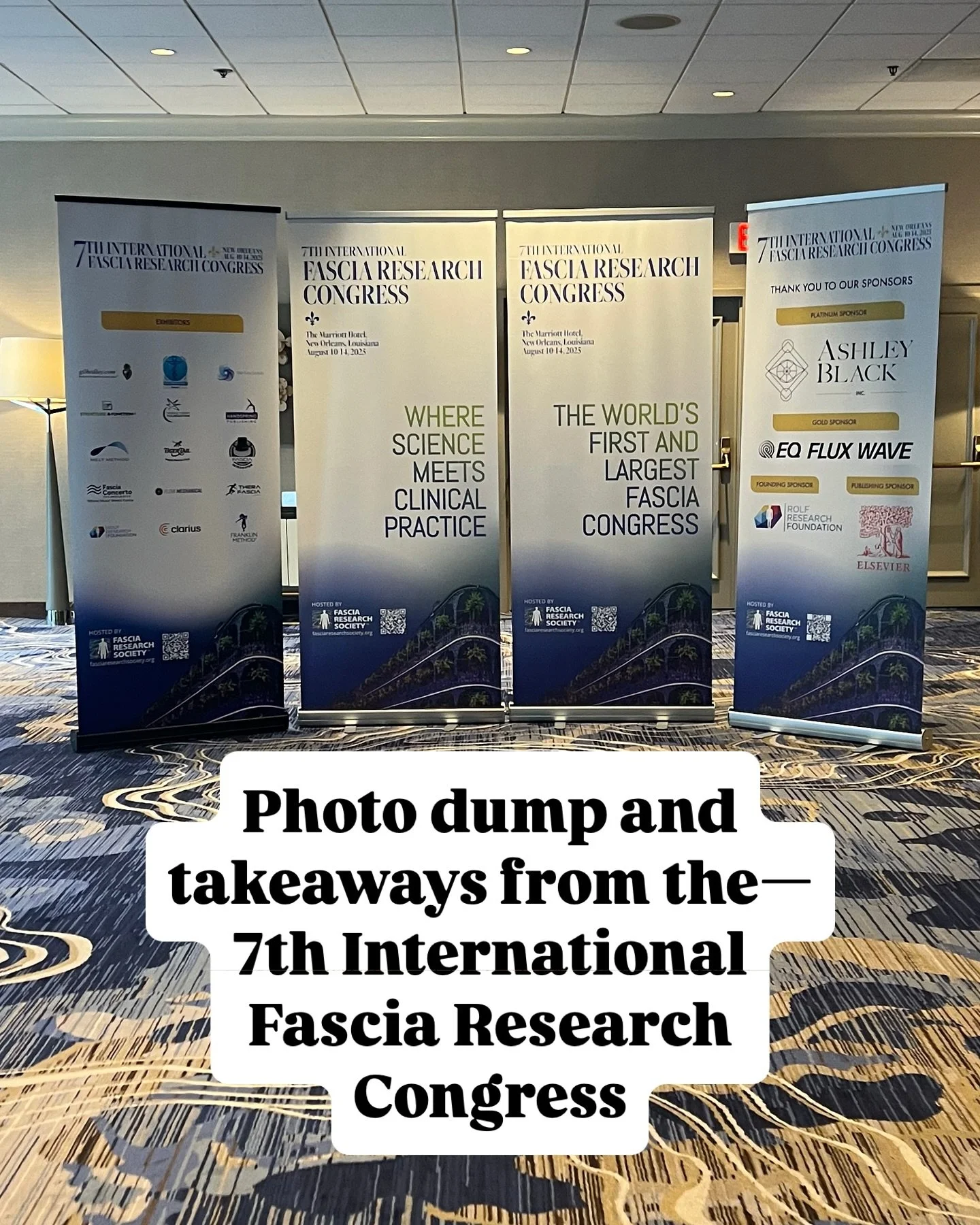 This was my 4th time attending the International Fascia Research Congress.

It is always an event I look forward to, a mash up of scientists, researchers, manual therapists, and movement practitioners.

A microcosm of the body-brain connection&mdash;